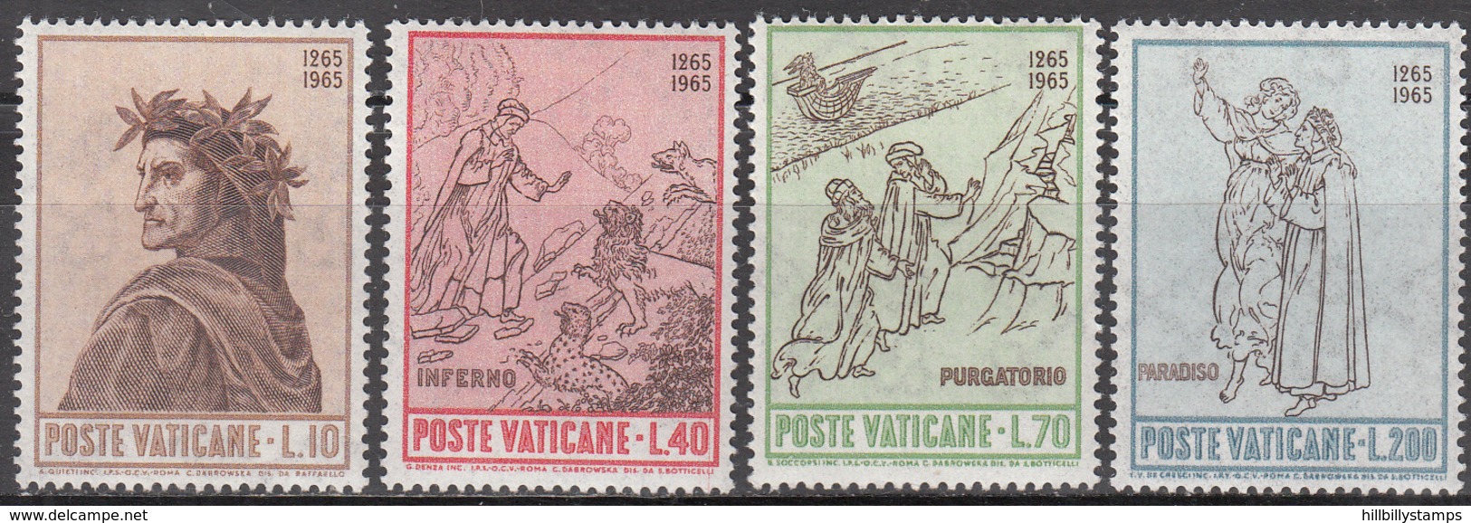 VATICAN CITY    SCOTT NO. 410-13     MNH      YEAR  1965 - Unused Stamps