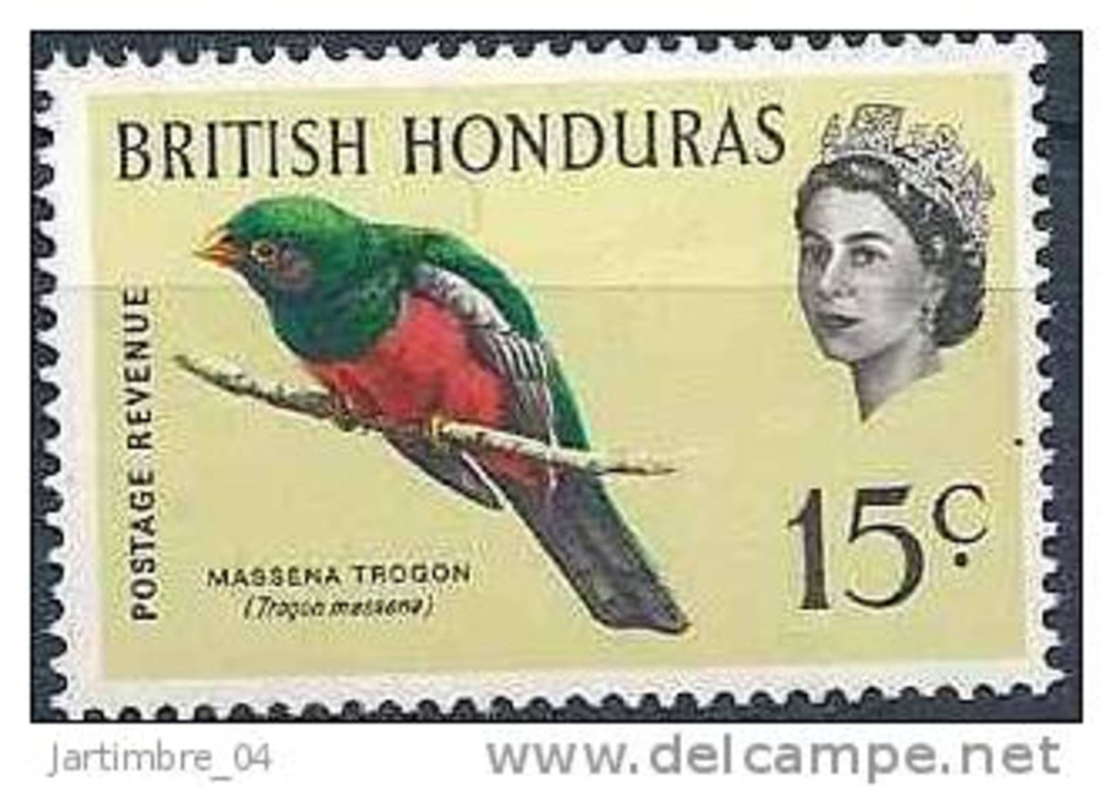 1962-67 HONDURAS Britannique 176** Oiseau, Issu De Série - Honduras Britannico (...-1970)