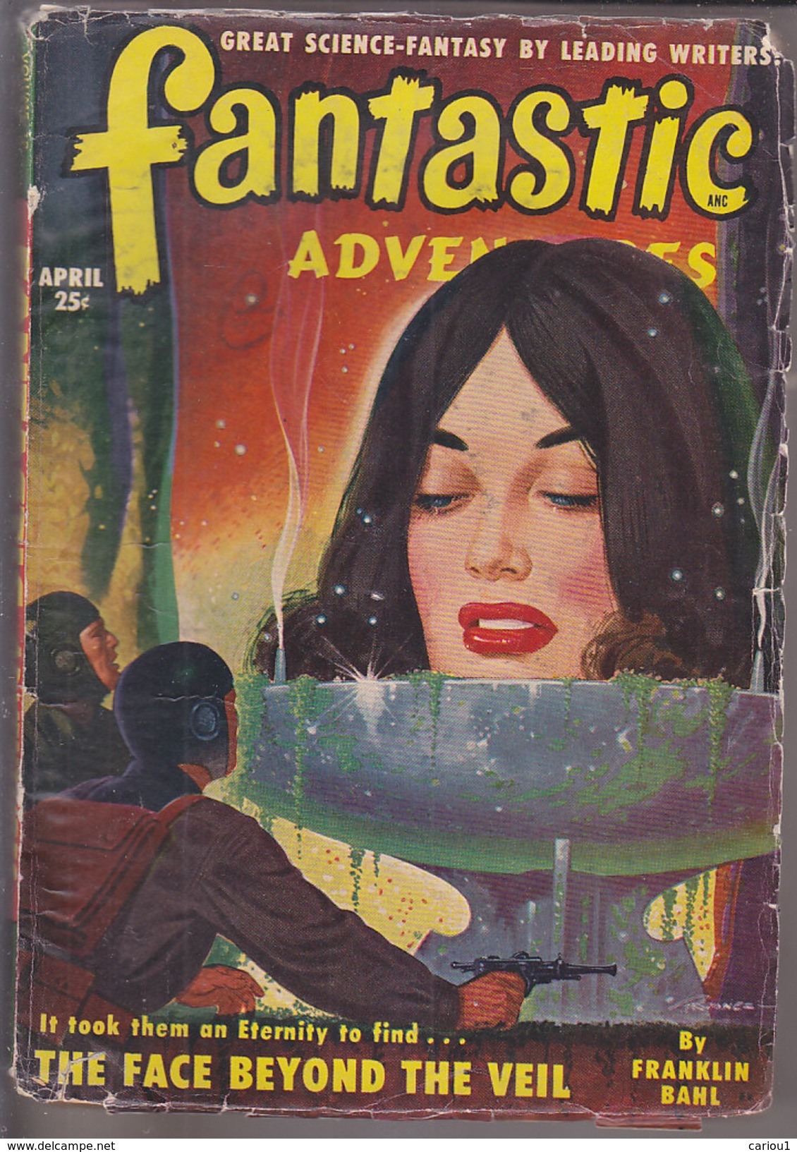 C1 FANTASTIC ADVENTURES 04 1950 SF Pulp Gibson JONES Reynolds MULLEN Phillips - Science-Fiction