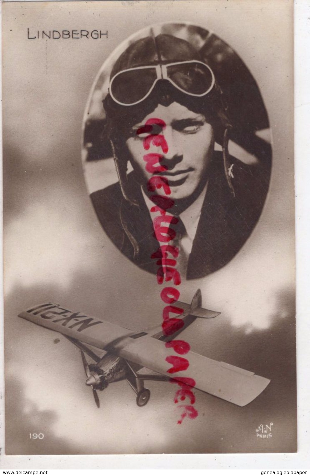 AVIATION - LINDBERGH  AVION - Aviateurs