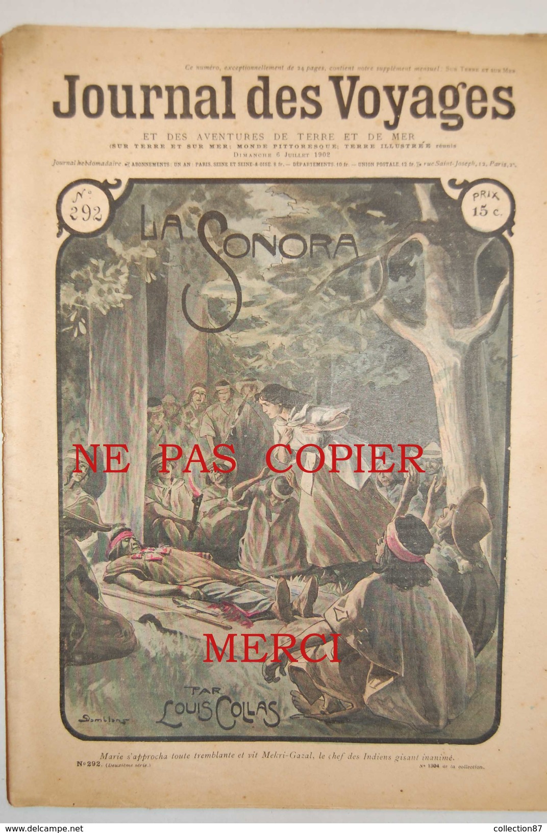 292 < JOURNAL Des VOYAGES De 1902  SONORA - LAC BAIKAL - LES MOQUIS - MOUTTET MARTINIQUE - RHODES SATIRIQUE HUMOUR - Autres & Non Classés
