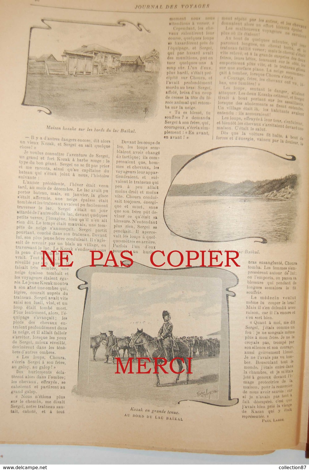 292 < JOURNAL Des VOYAGES De 1902  SONORA - LAC BAIKAL - LES MOQUIS - MOUTTET MARTINIQUE - RHODES SATIRIQUE HUMOUR - Autres & Non Classés