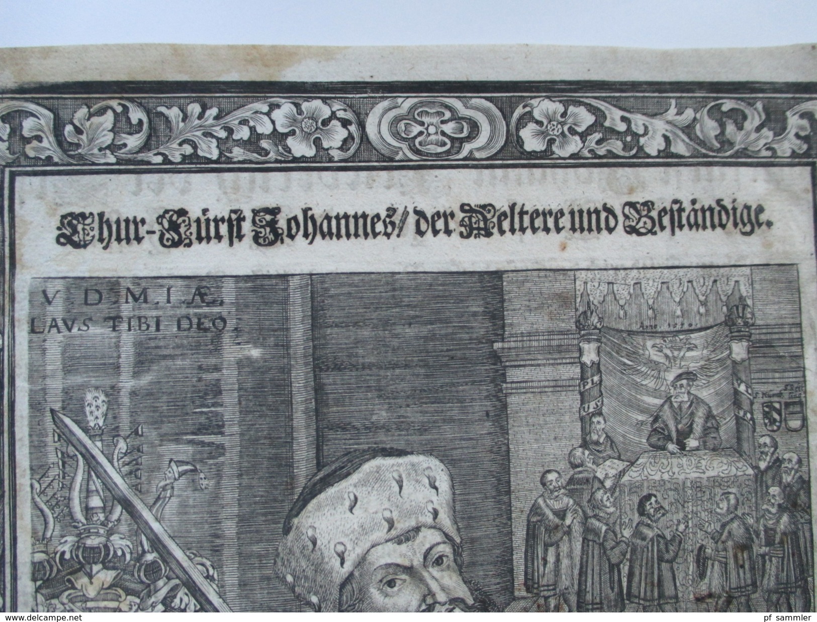 Bild/Druck 16./ 17. Jahrhundert?? Kurfürst Johann Friedrich Der Erste/Älteste/Großmütige Und Standhafte. Der Beständige - Bookplates