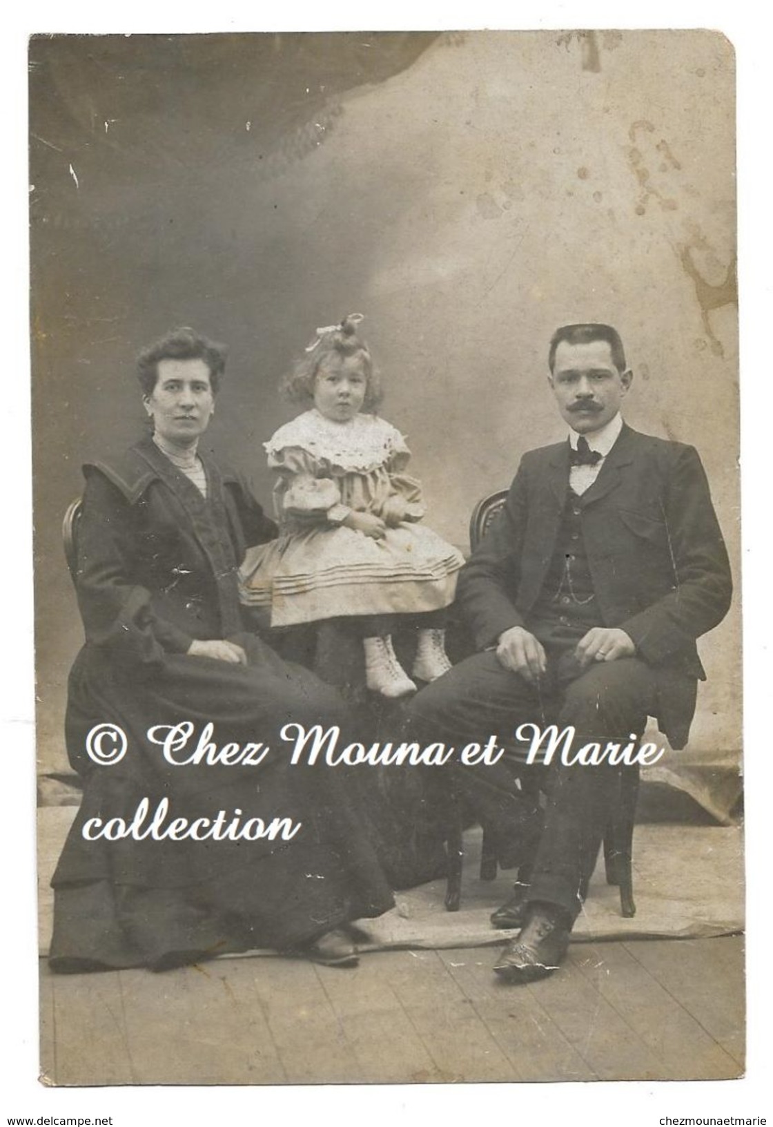 FAMILLE BRUNEL A LYON EN 1880 - RHONE - PHOTO 14.5 X 9.5 CM - GENEALOGIE - Lieux
