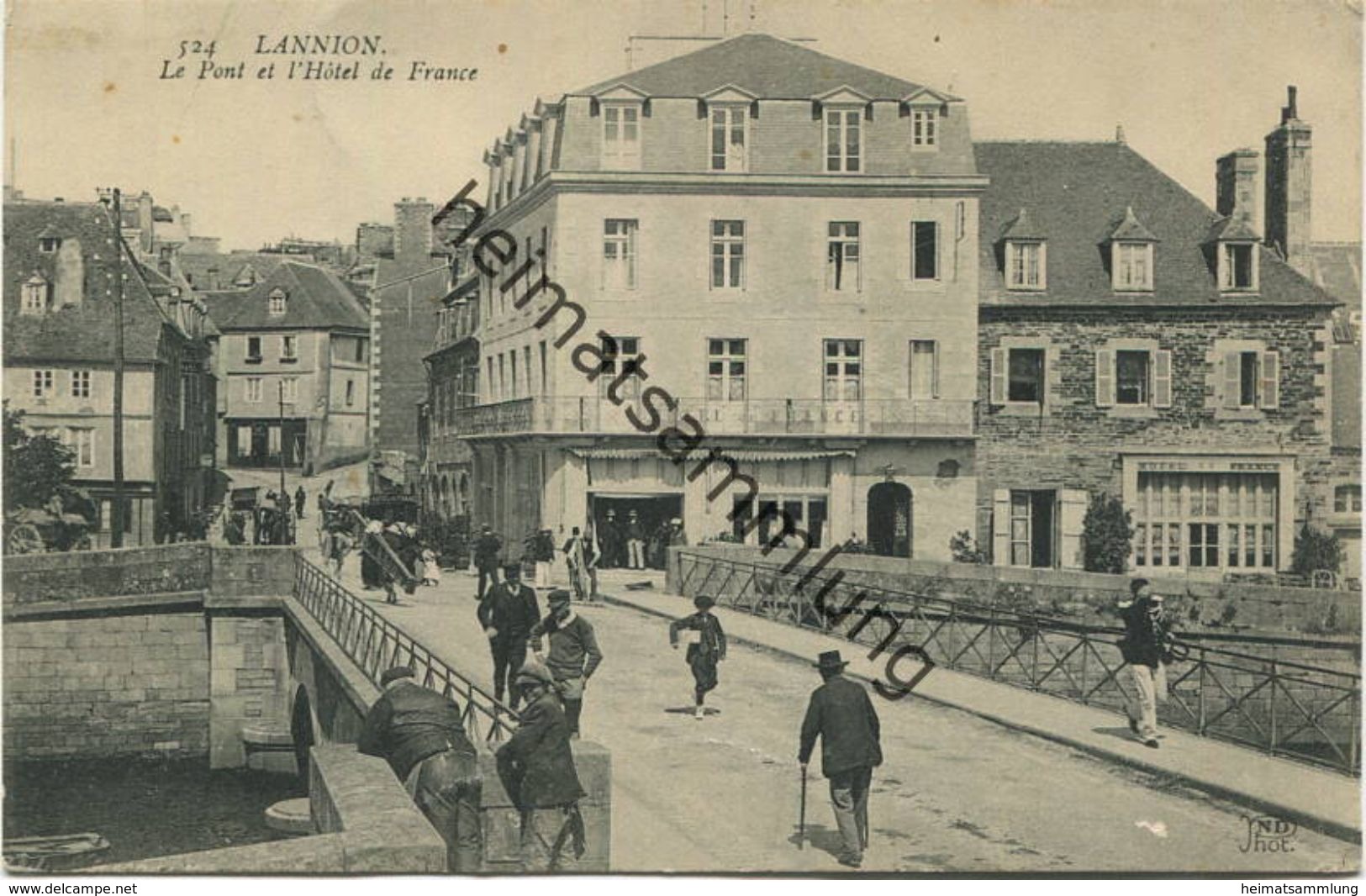 Lannion - Cotes-d Armor - Le Pont Et L Hotel De France - Lannion