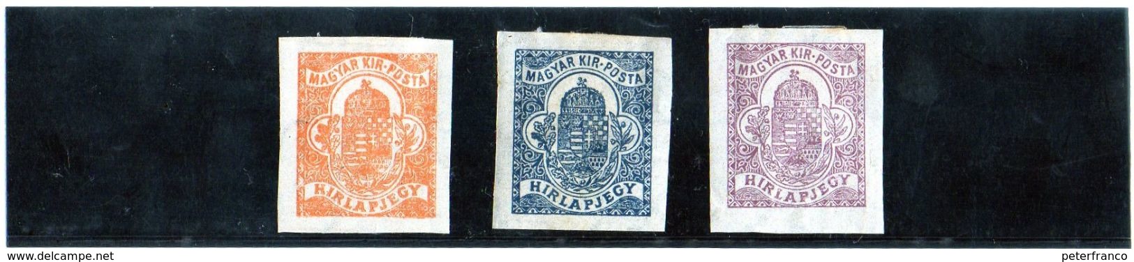 B - 1913/20/22 Ungheria - Francobolli Per Giornali (linguellati) - Journaux