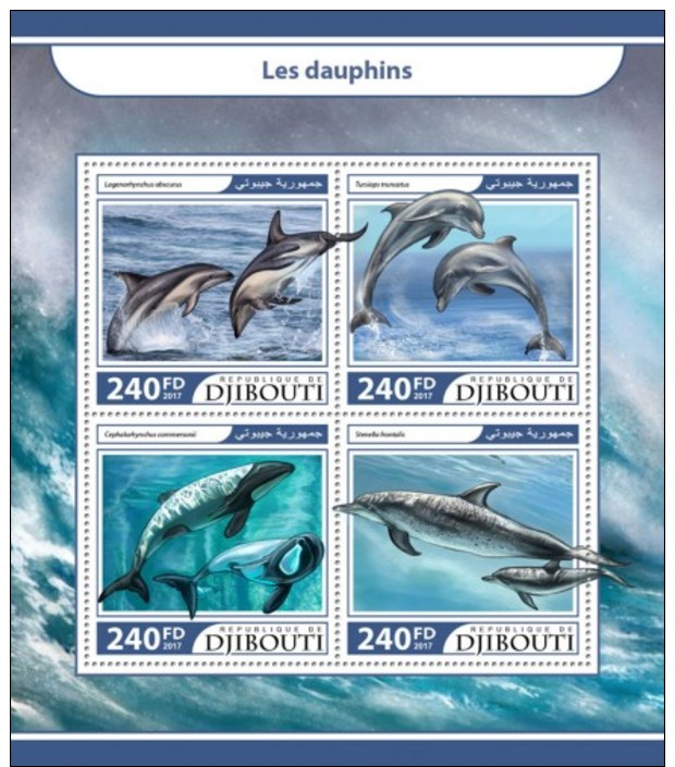 Dolphins (DJIBOUTI 2017) - Djibouti (1977-...)