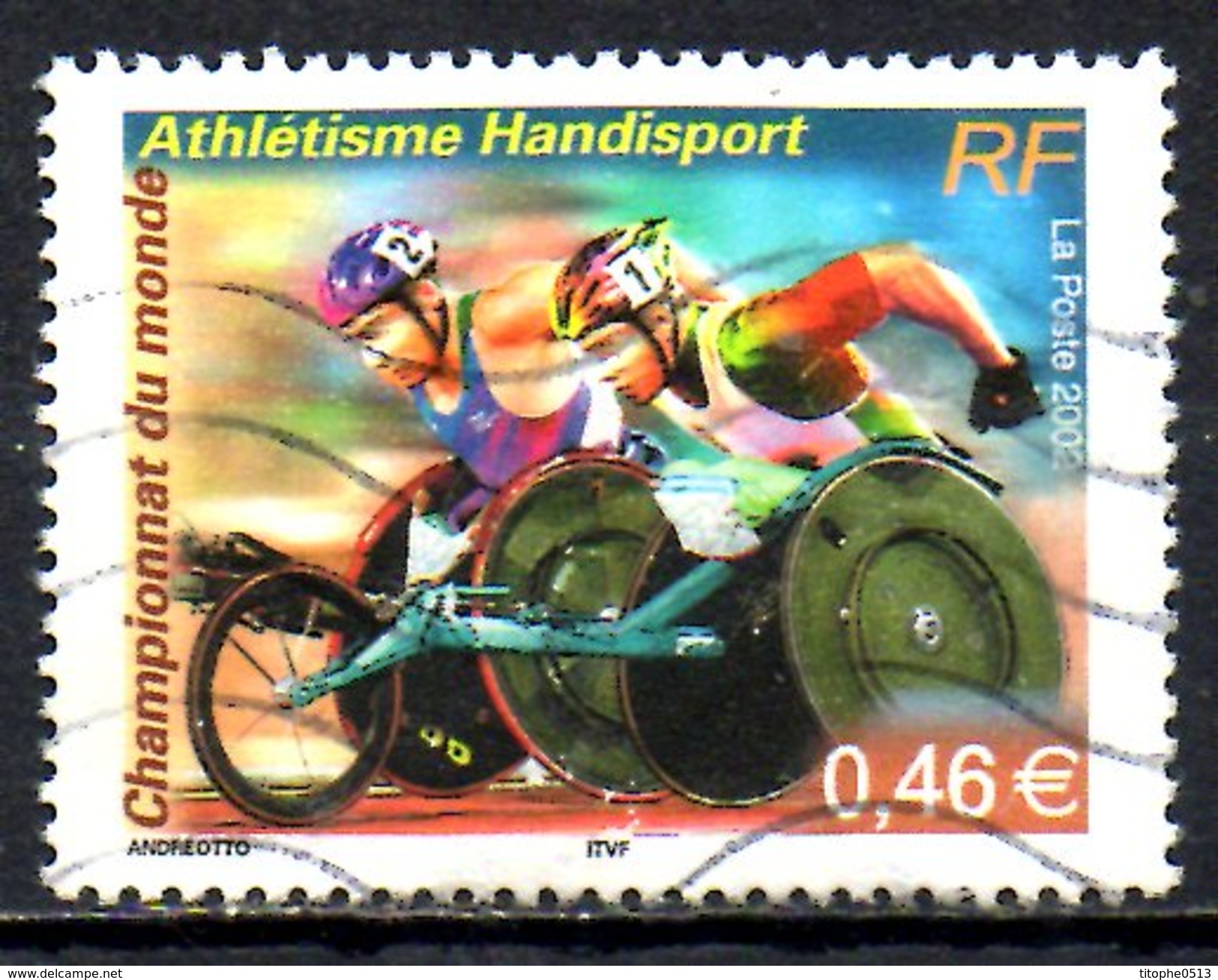 FRANCE. N°3495 De 2002 Oblitéré. Handisport/Athétisme. - Handisport