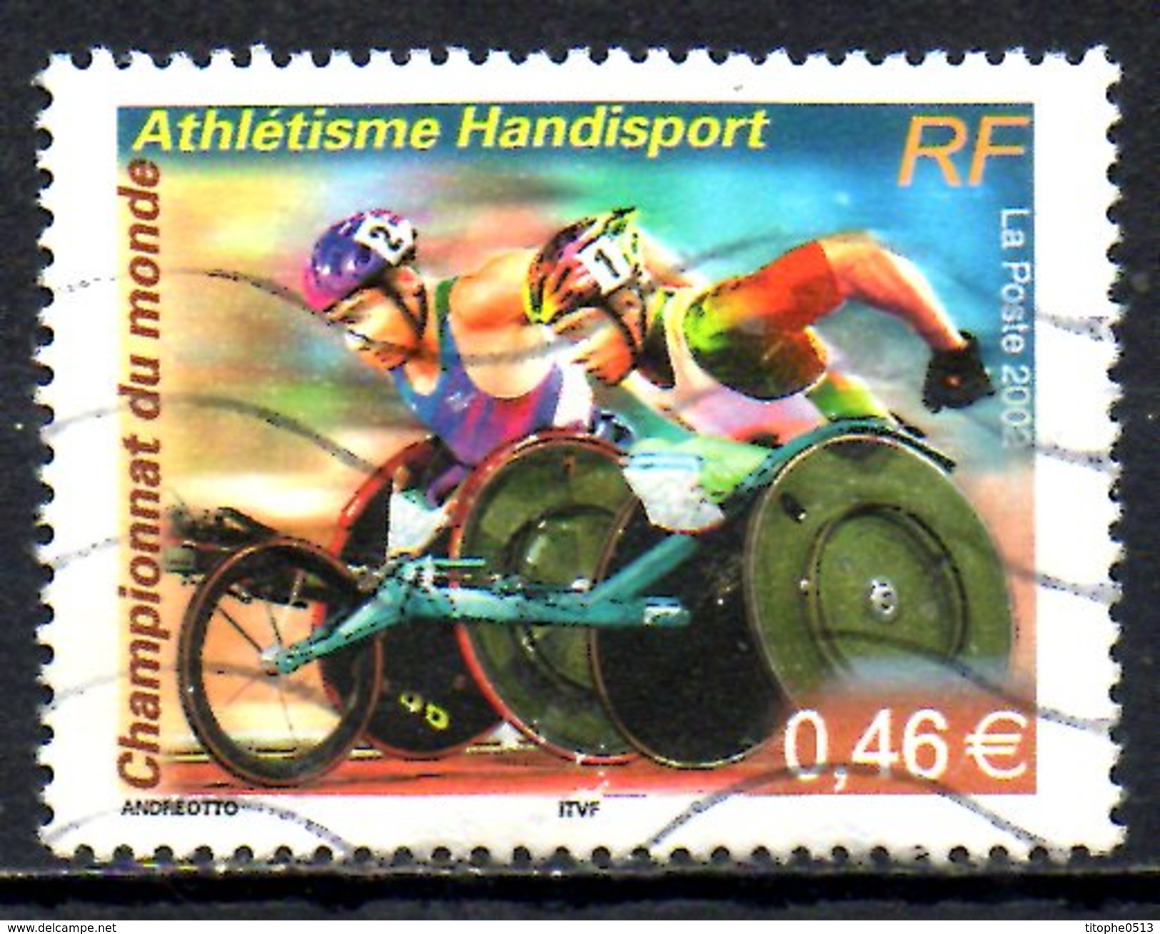 FRANCE. N°3495 De 2002 Oblitéré. Handisport/Athétisme. - Sport Voor Mindervaliden