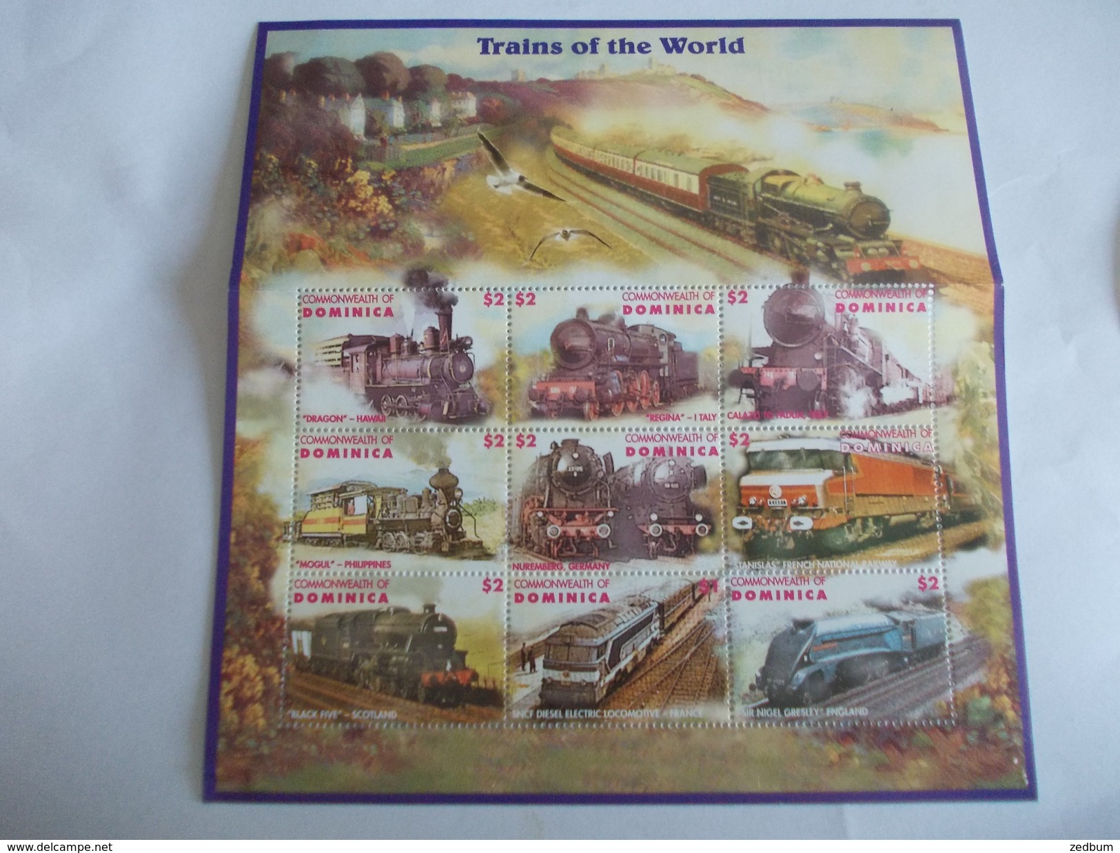 Dominica Commonwealth Of Trains Of The World - Dominica (1978-...)