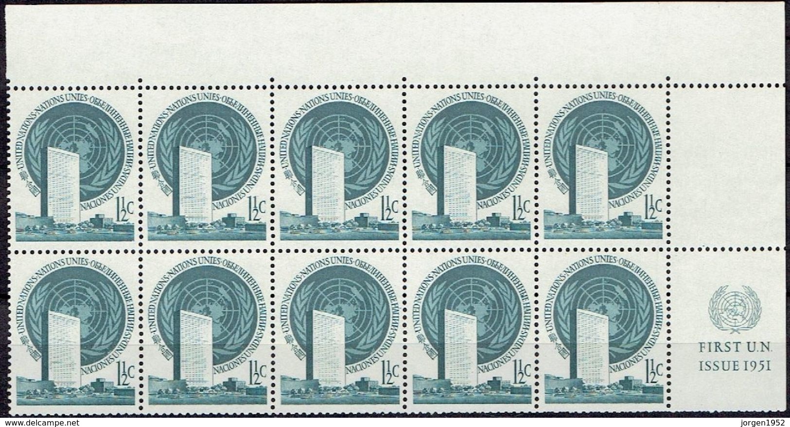 UNITED NATIONS  # FROM 1951  STAMPWORLD 2** - Nuevos