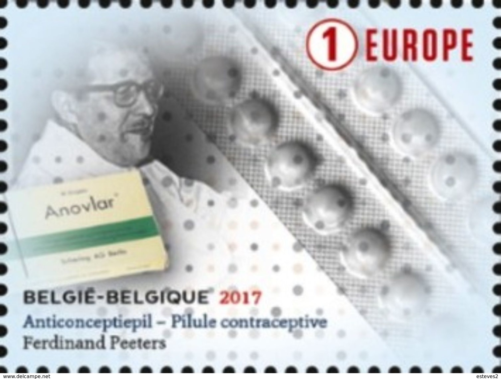 Belgium , Belgique , 2017 , Ferdinand Peeters , Anti-conceptional Pill , Pilule Contraceptive - Medicine