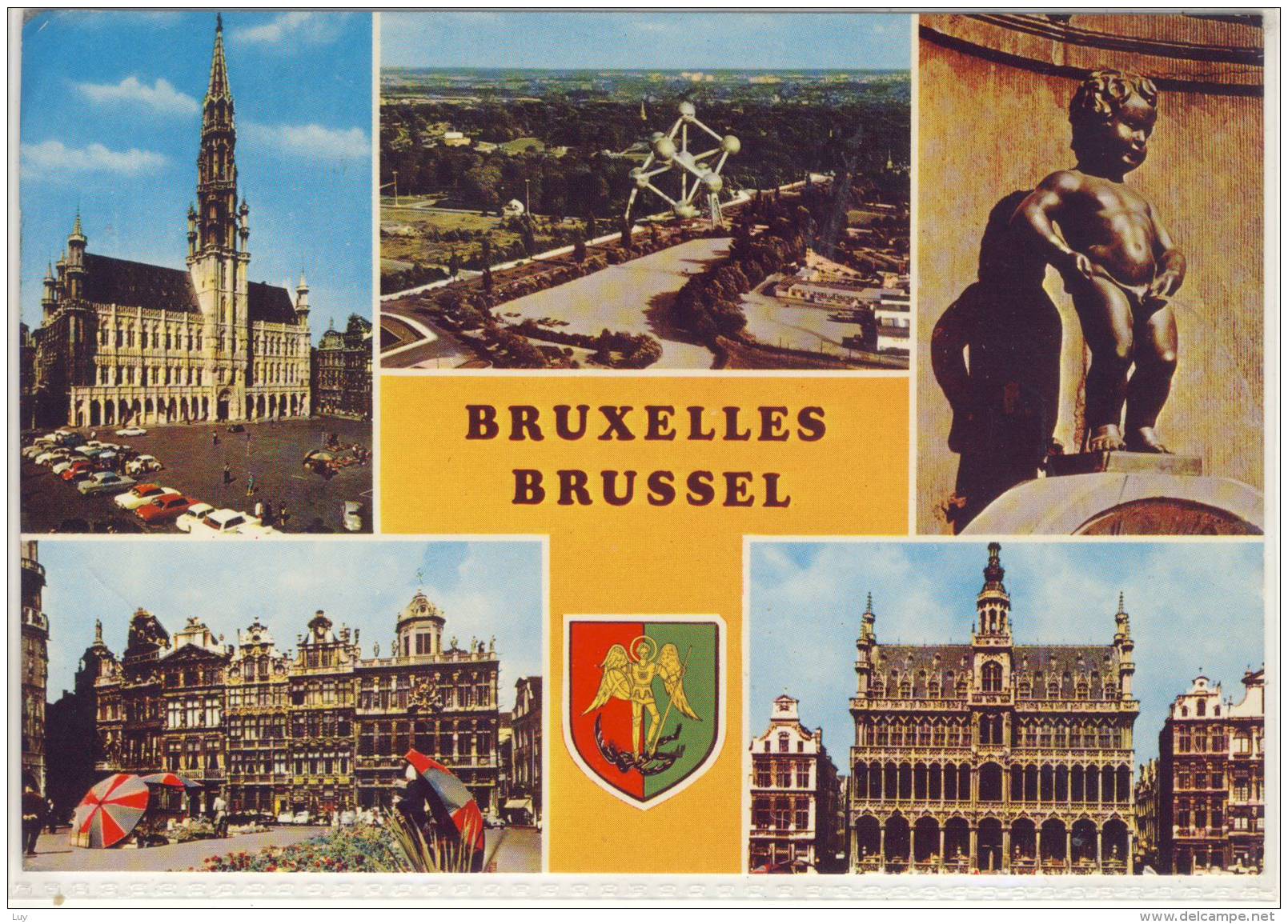 BRUXELLES / BRUSSEL -  Multi View, Atomium,  Used - Multi-vues, Vues Panoramiques