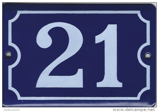 Plaque émaillée Rue 21 - Placas Esmaltadas (desde 1961)