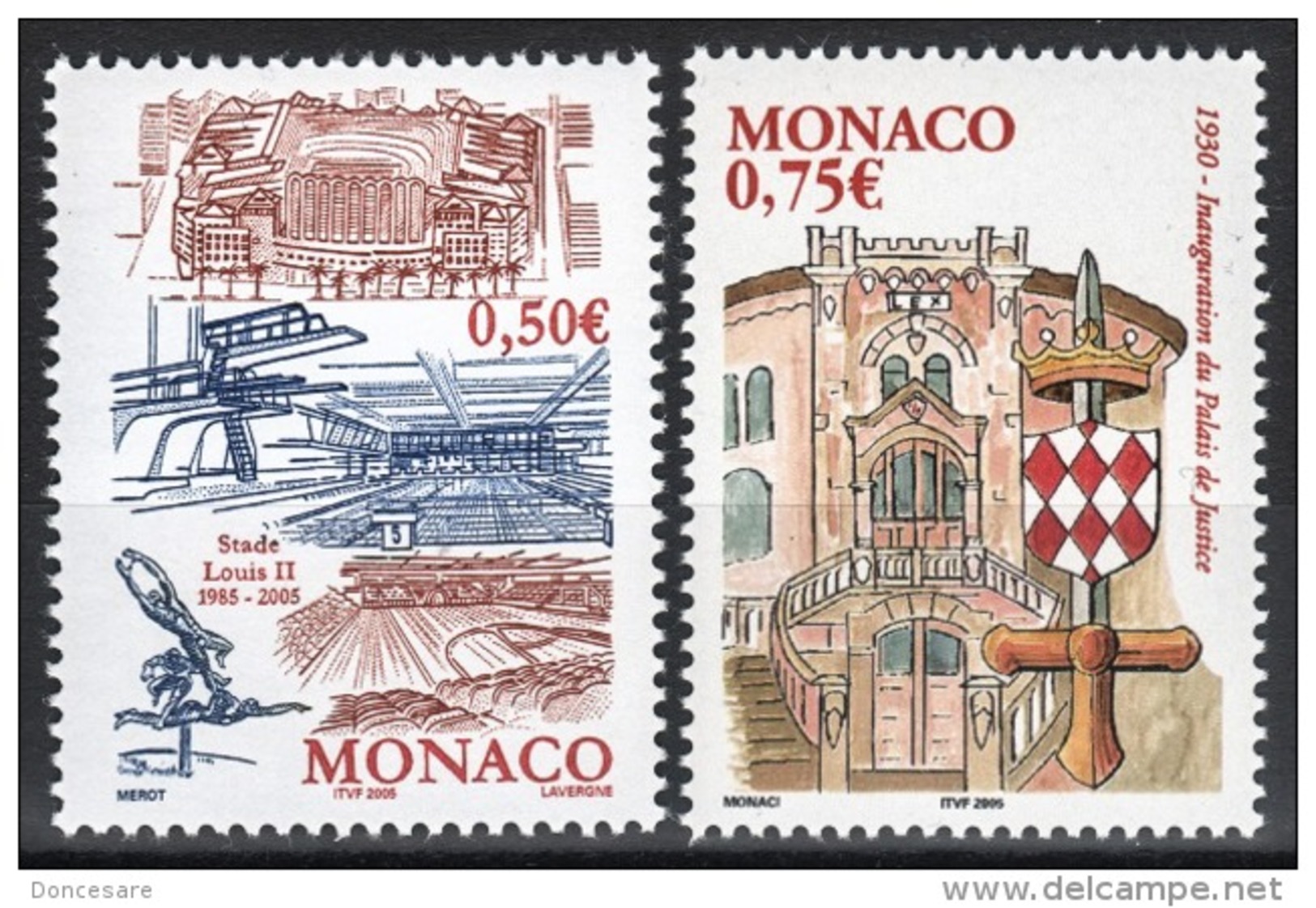 MONACO 2004 - SERIE N°2463 ET 2464 - 2 TP NEUFS** - Nuovi