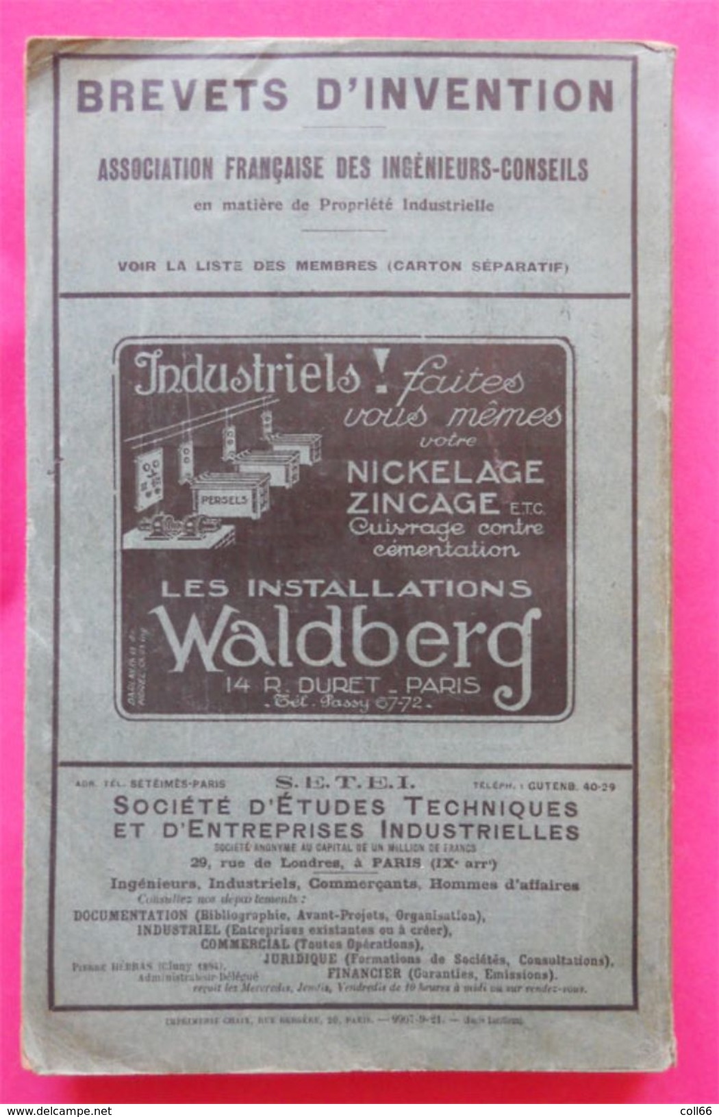 1921 RARE Annuaires Des Sociétaires Sté Anciens élèves Des Ecoles Nationales D'Arts Et Métiers Imp Chaix Paris - 1901-1940