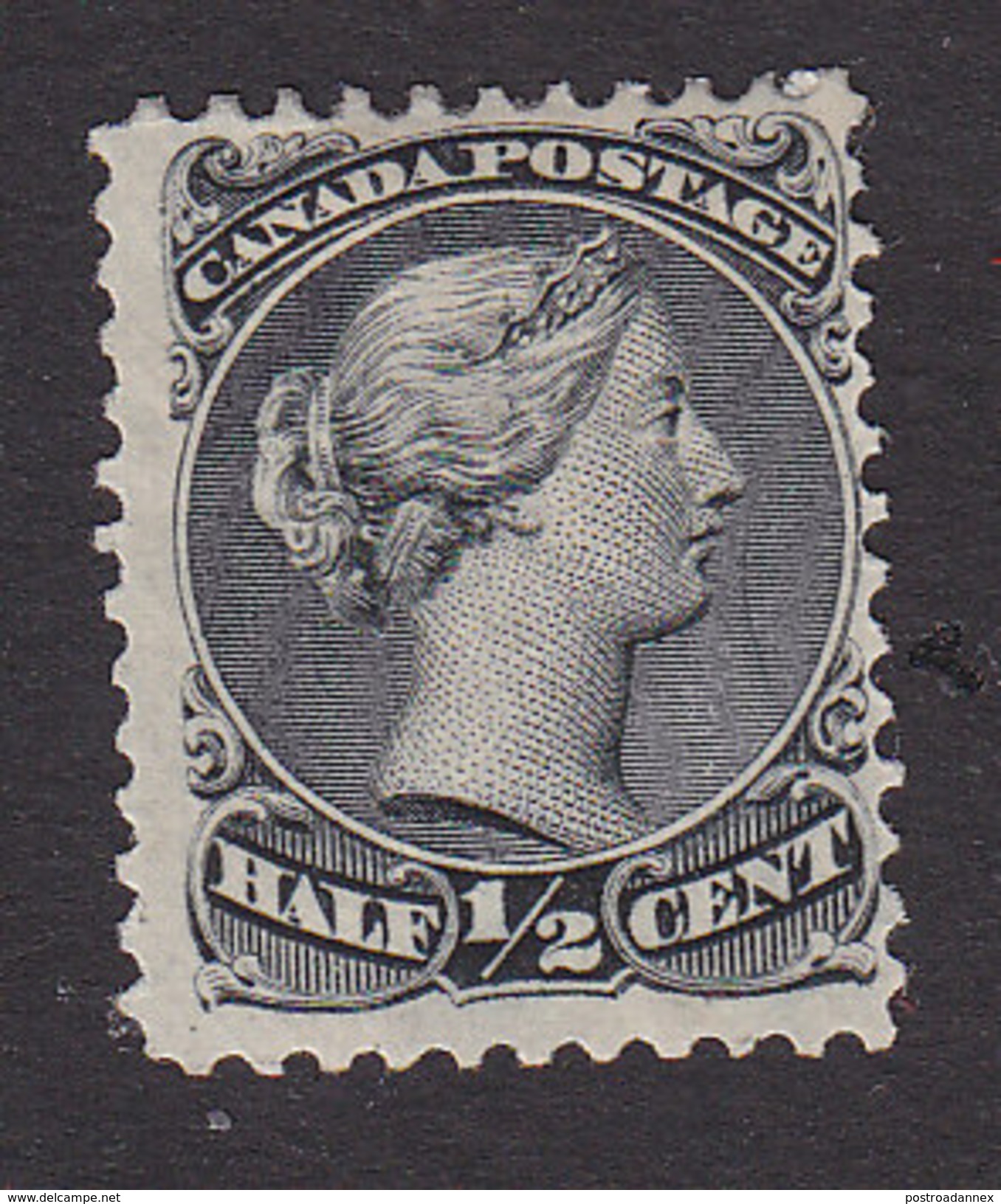 Canada, Scott #34, Mint Hinged, Queen Victoria, Issued 1870 - Unused Stamps