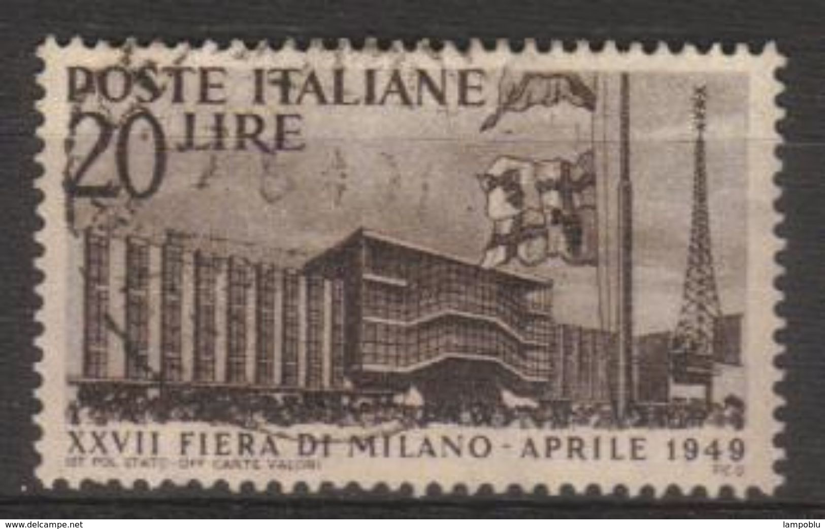 1949 - 27a Fiera Di Milano - Sassone N.598 - 1946-60: Usati