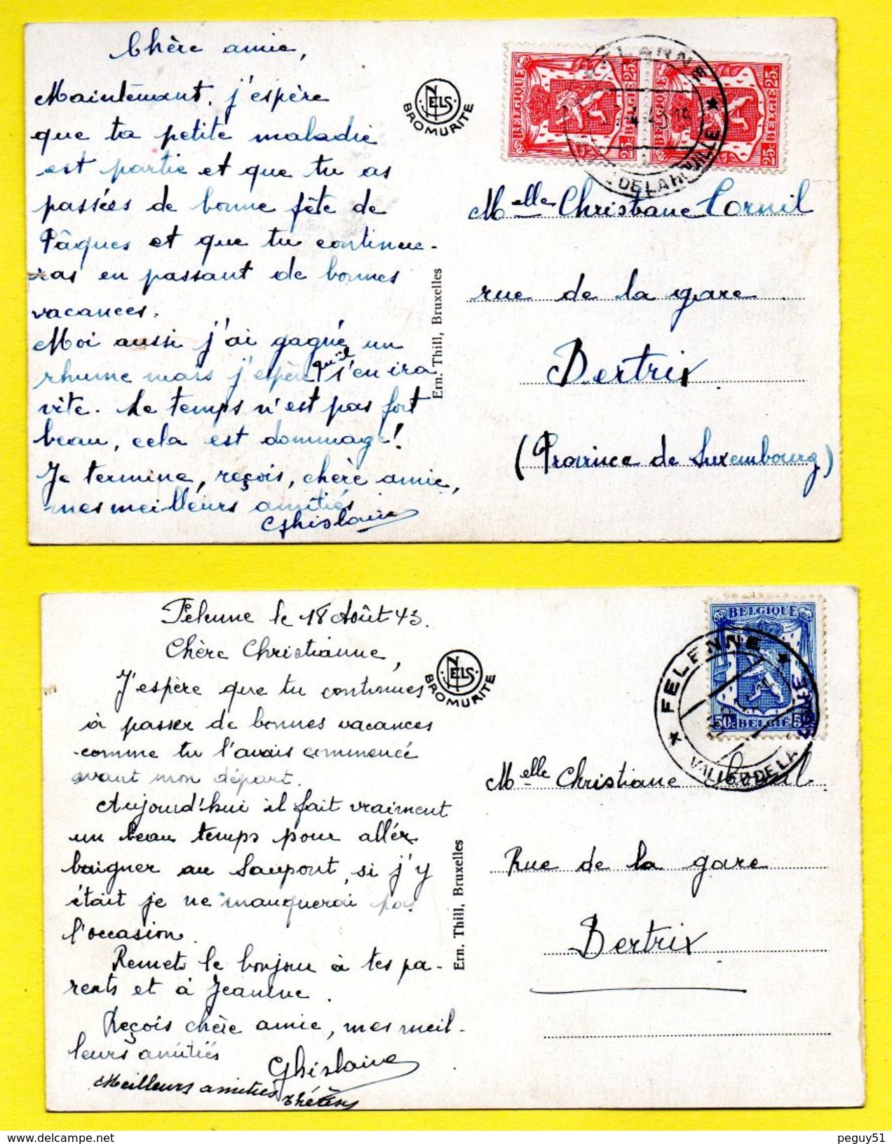 Felenne  (Beauraing).  Lot De 3 Cartes.Voir Descriptions - Beauraing