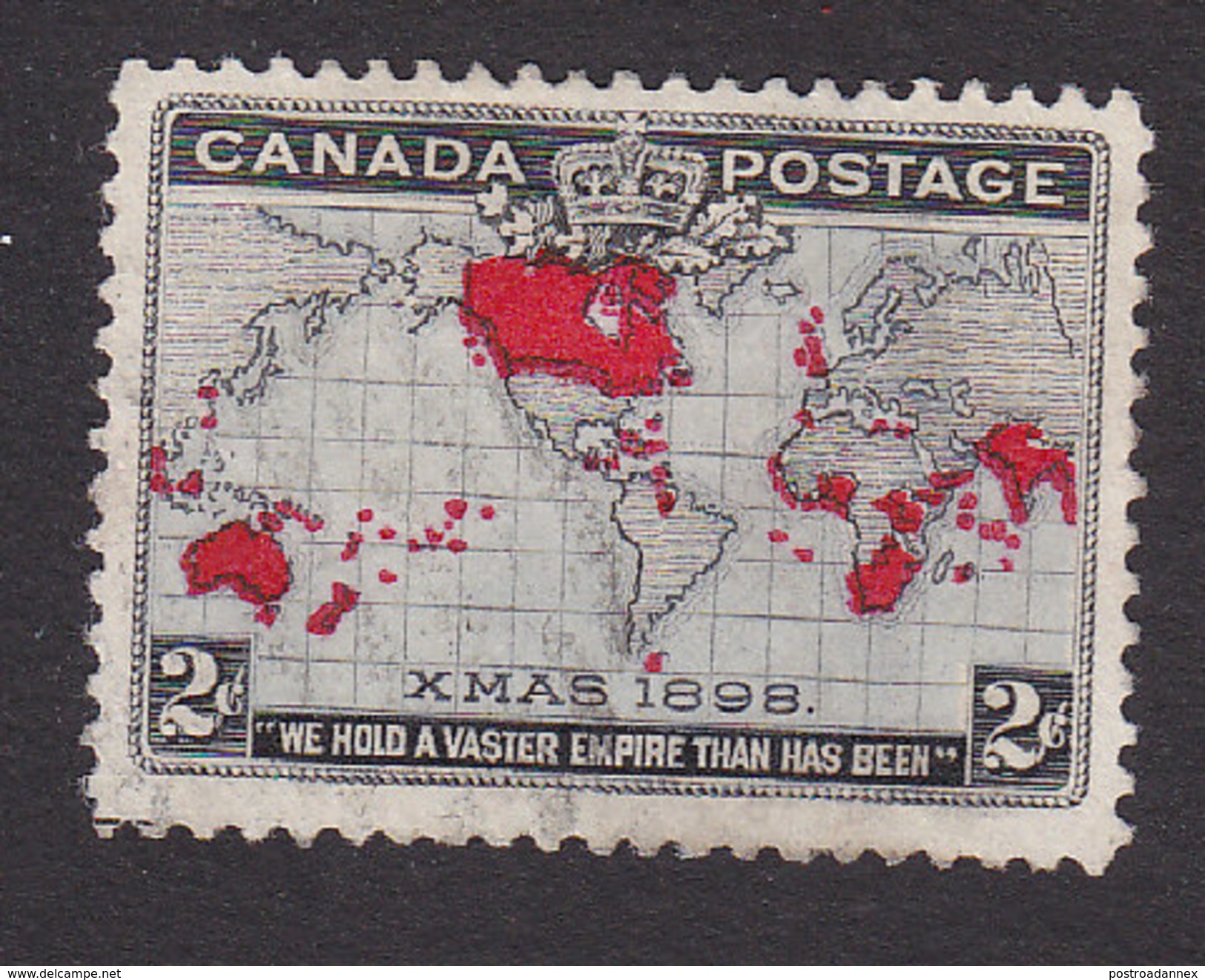 Canada, Scott #85, Used, Map Of British Empire, Issued 1898 - Usados