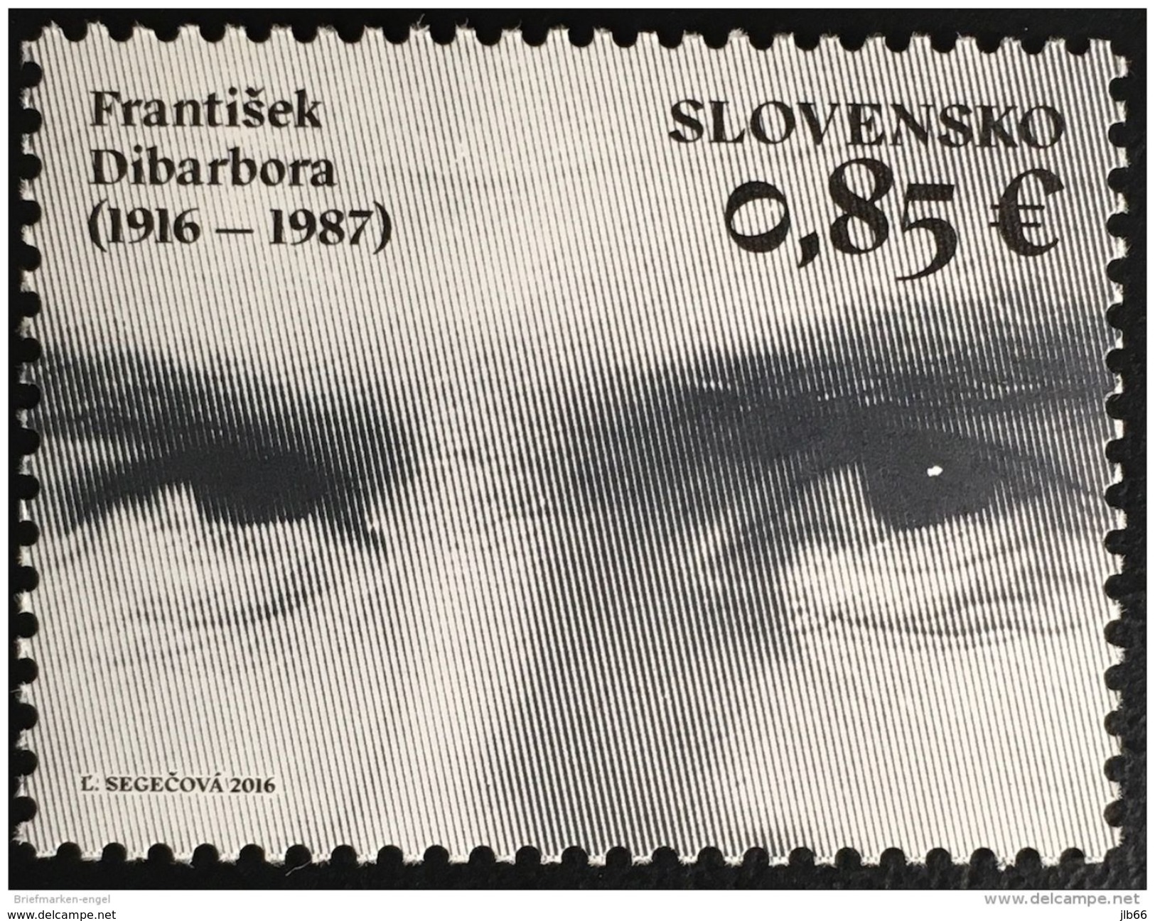 Slovaquie 2016 Centenaire De FRANTISEK DIBARBORA - Unused Stamps