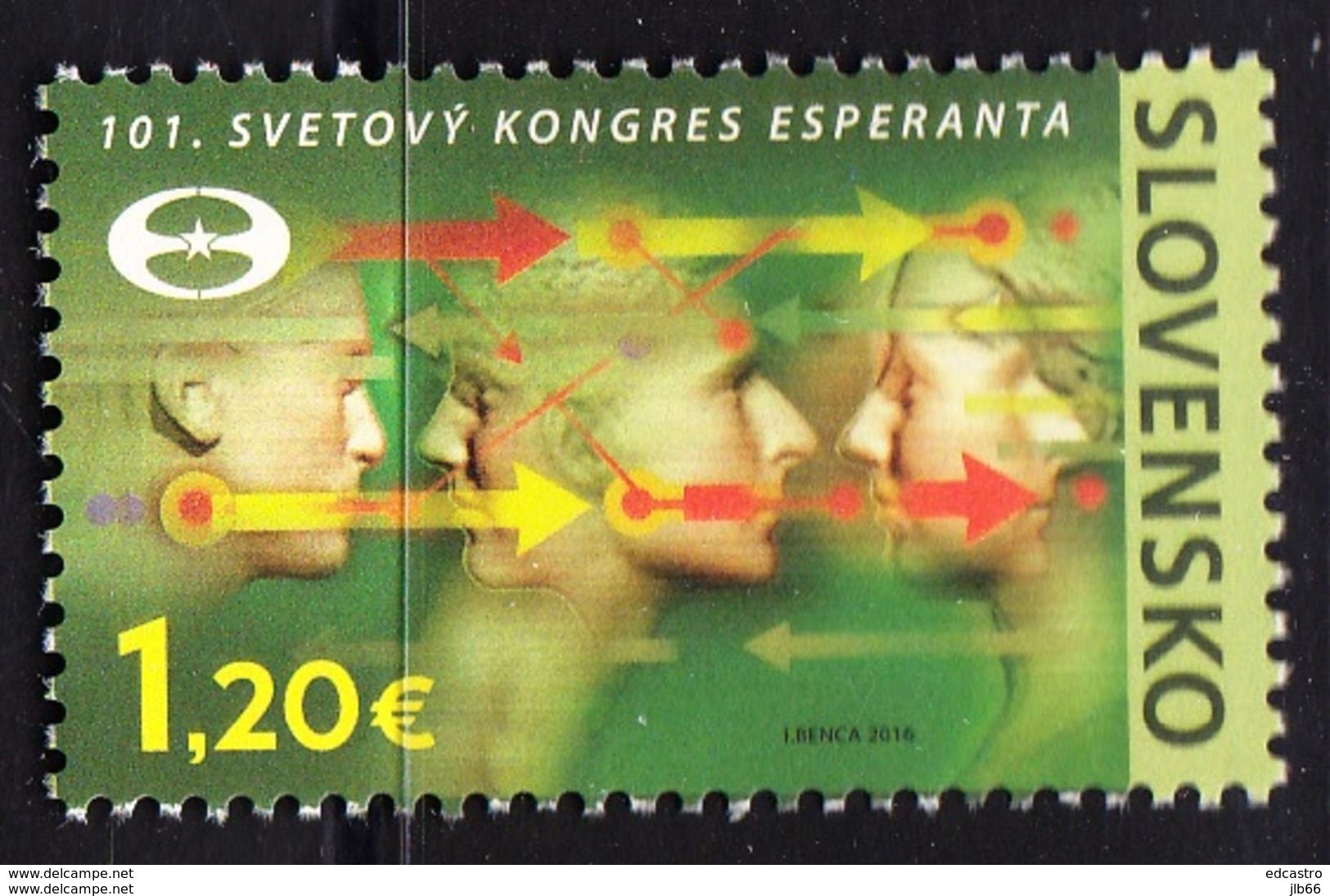 Slovaquie 2016 101° Congès Mondial De Esperanto à Nitra - Unused Stamps