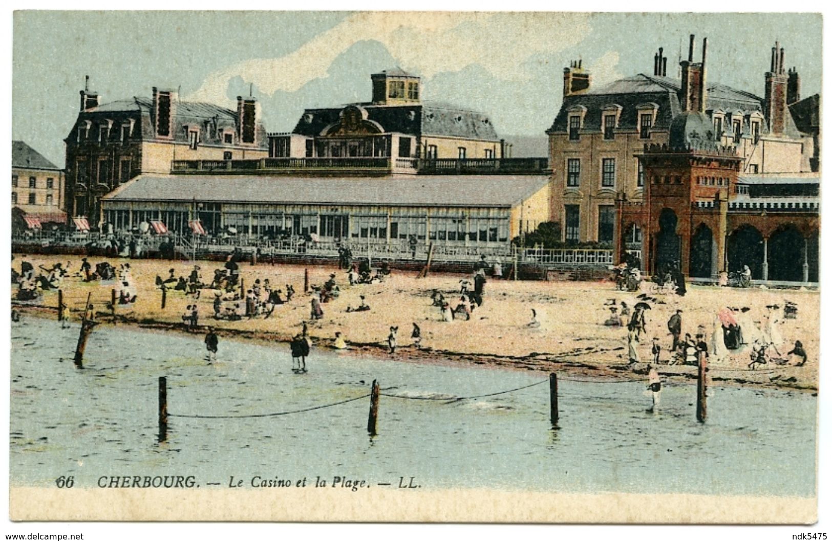 50 : CHERBOURG - LE CASINO ET LA PLAGE (LL) - Cherbourg