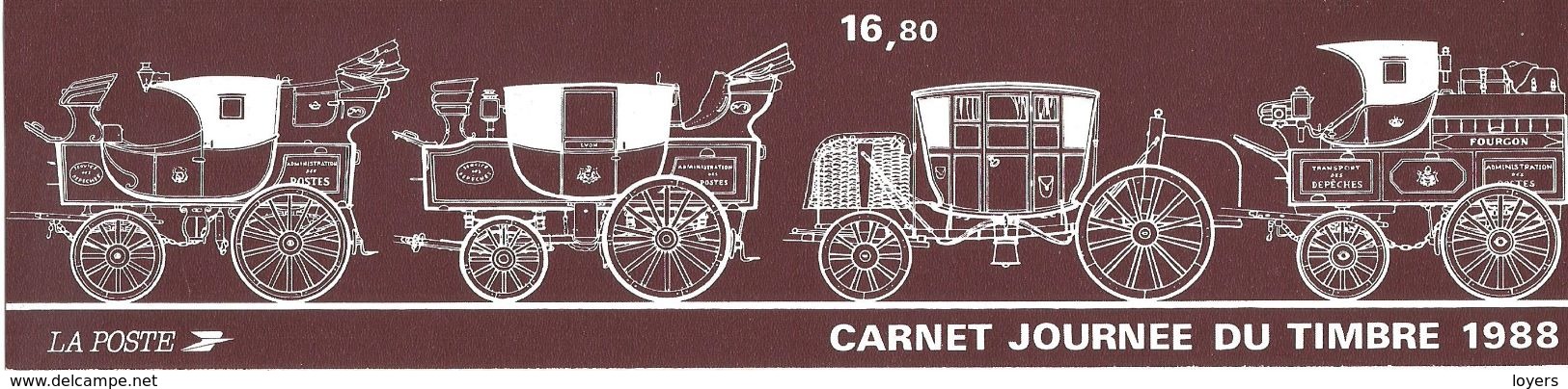 BANDE CARNET DE LA JOURNEE DU TIMBRE  N°  2526A  NEUF SANS CHARNIERE  (scan Verso) - Journée Du Timbre