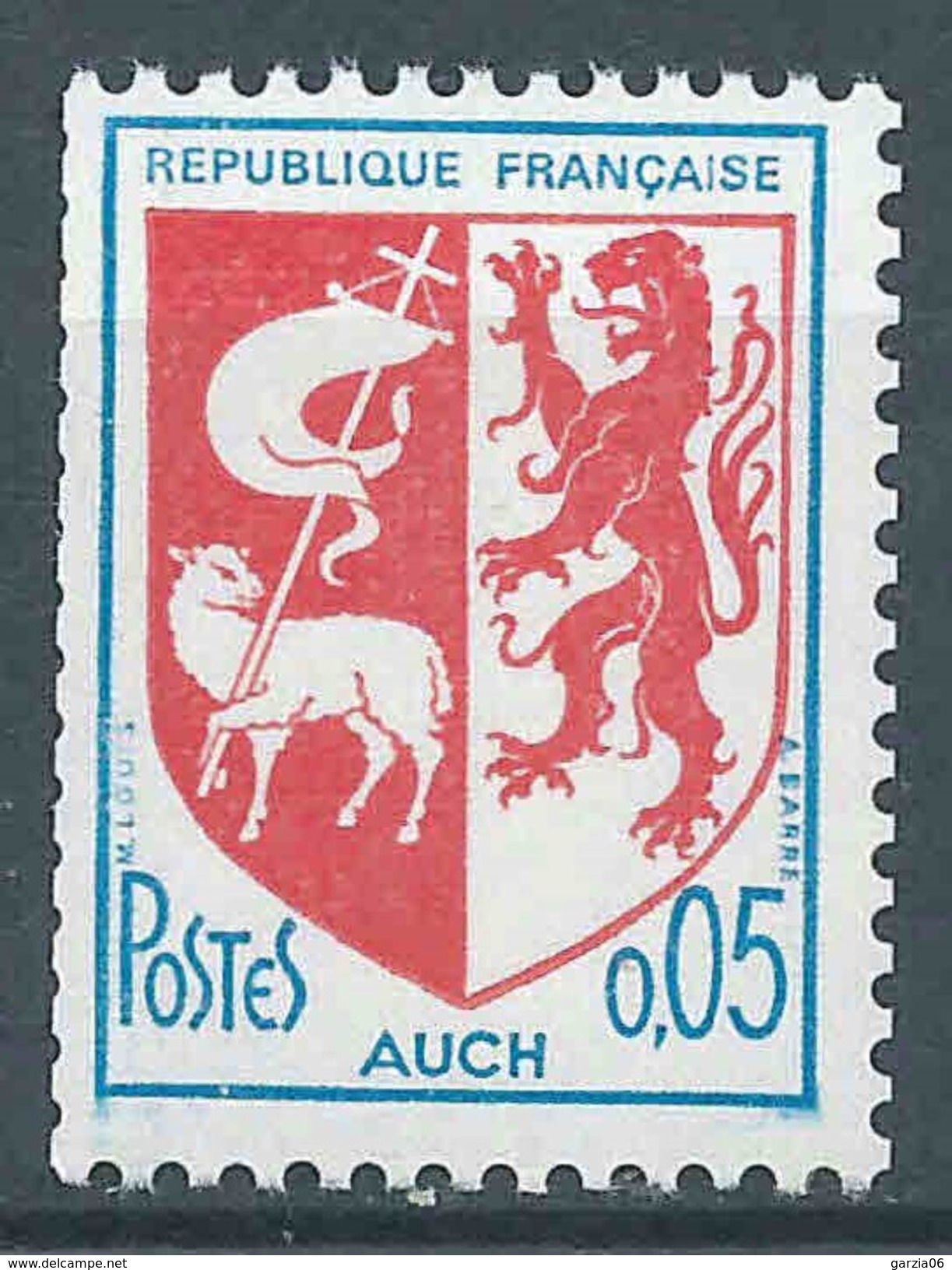 France - 1966 -  Auch- Roulette  N° 1468 B  Avec N° Rouge - Neuf ** - MLH - Francobolli In Bobina