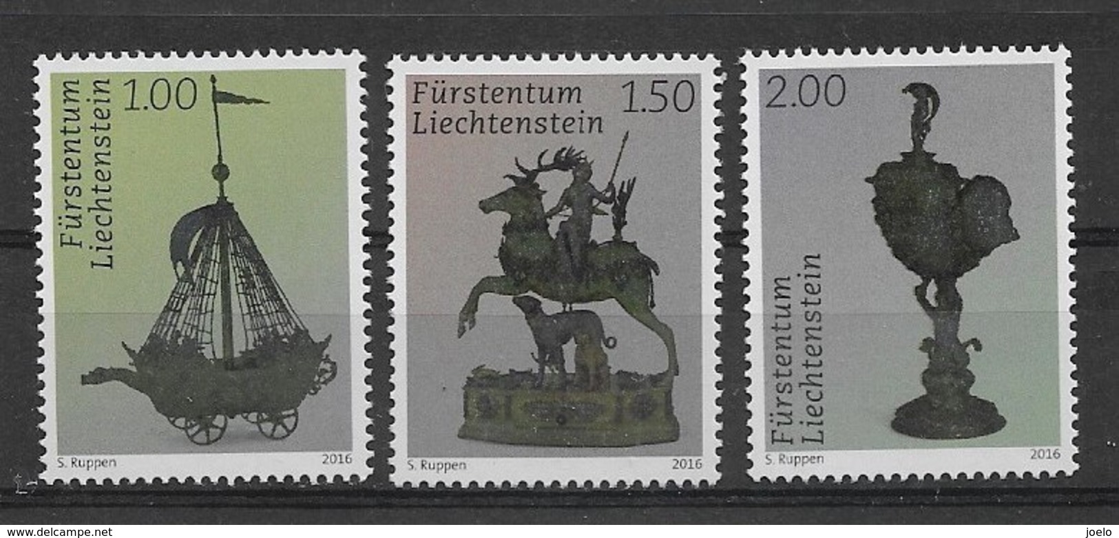 LIECHTENSTEIN 2016 ANTIQUE ORNAMENTS SET MNH - Ungebraucht