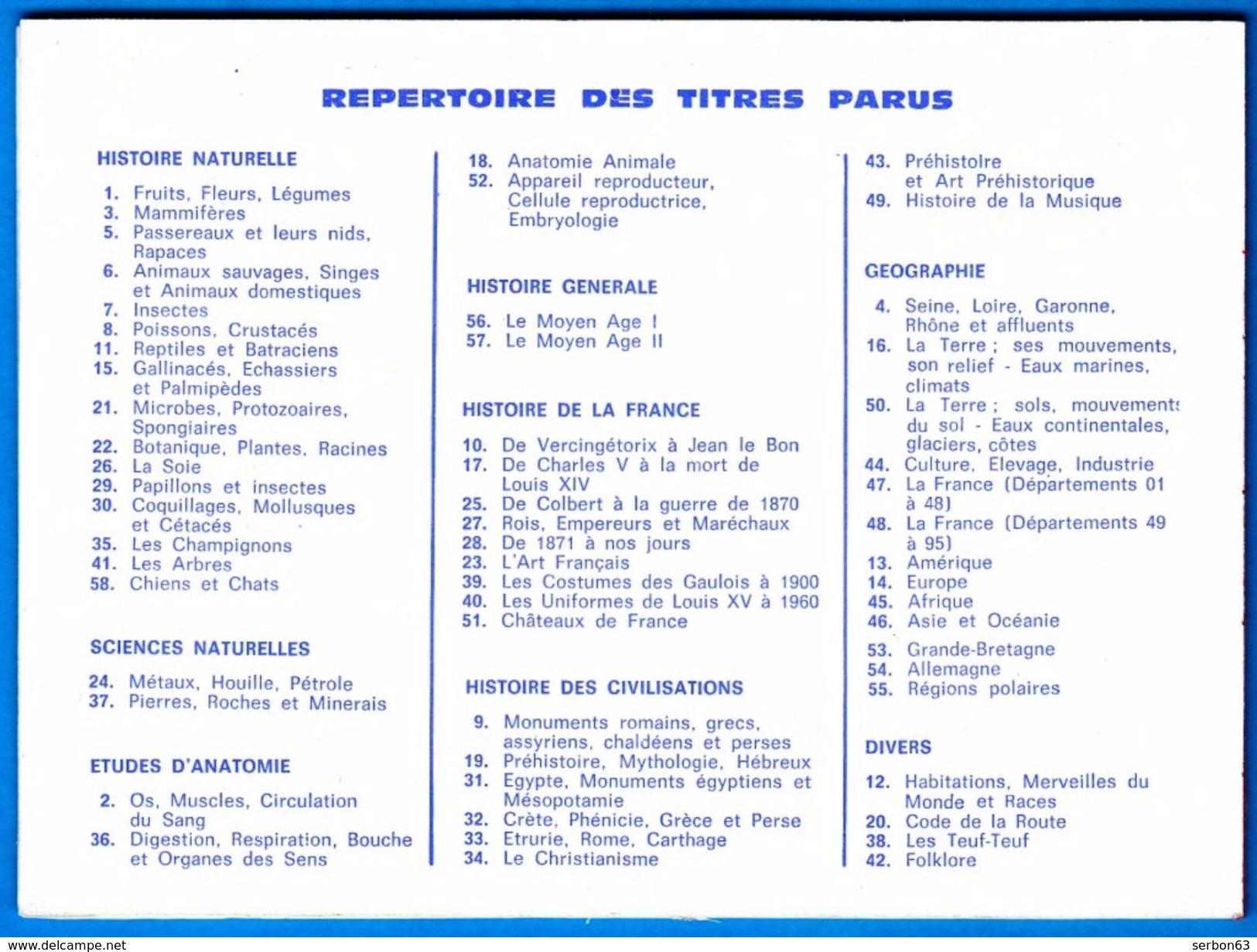 LIVRETS EDUCATIF VOLUMETRIX NEUF N° 8 HISTOIRE NATURELLE POISSONS CRUSTACES VOIR MON SITE Serbon63 DES MILLIERS D'OBJETS - 6-12 Ans