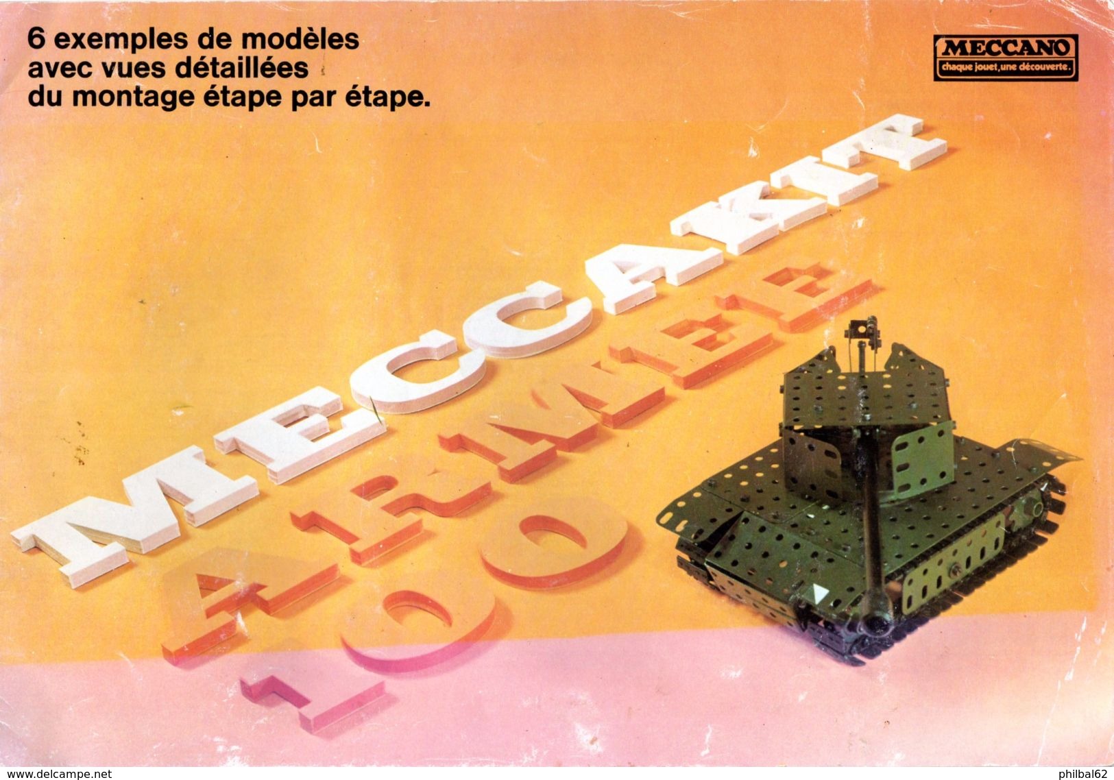 Meccano. Catalogue 11 Pages, Meccakit Armée, 6 Ex De Modèles + Nomenclature Des Pièces Meccakit Et Contenu Des Boites. - Autres & Non Classés