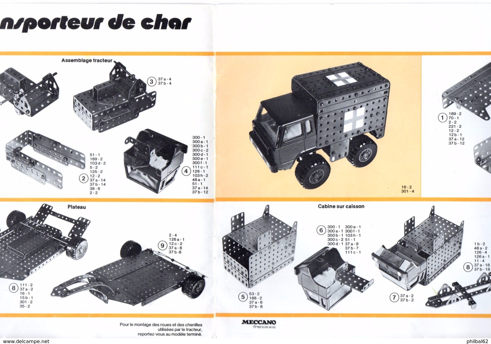 Meccano. Catalogue 11 Pages, Meccakit Armée, 12 Ex De Modèles + Nomenclature Des Pièces Meccakit Et Contenu Des Boites. - Autres & Non Classés