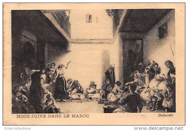 JudaÏsme.Judaïca.Juif-Israel.Jérusalem:Noce Juive Au Maroc. Image 10x7 Cm     (voir Scan) - Judaisme