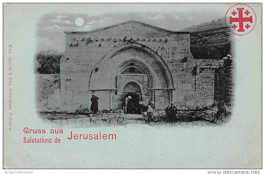 JudaÏsme.Judaïca.Juif-Israel.Jérusalem:  Gruss                  (voir Scan) - Jewish