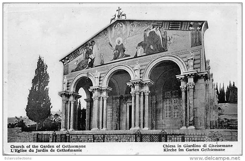 JudaÏsme.Judaïca.Juif-Israel.Jérusalem:  Eglise De Ghetsémanie    (voir Scan) - Jodendom