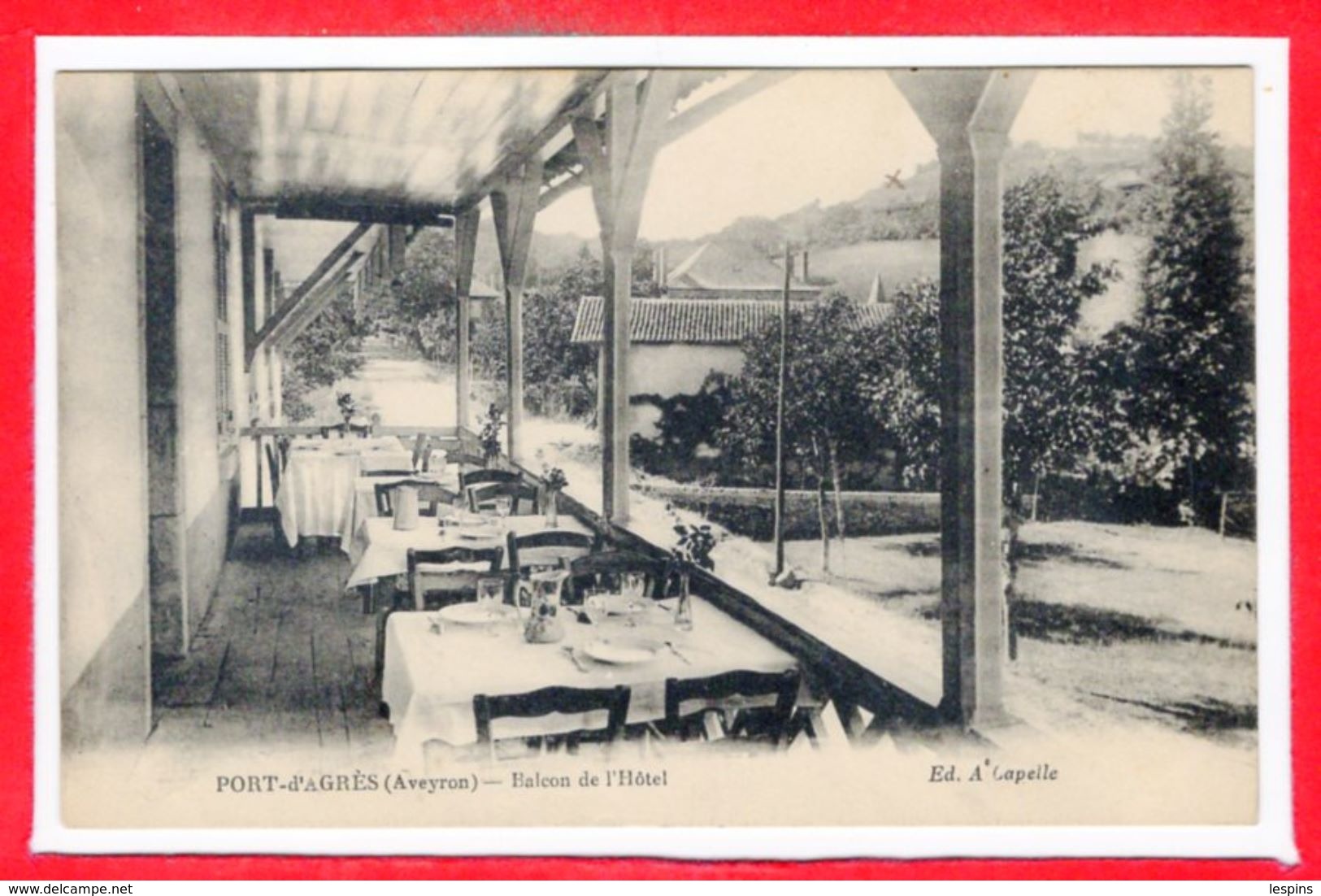 12 - PONT D'AGRES --  Balcon De L'Hôtel - Vabres