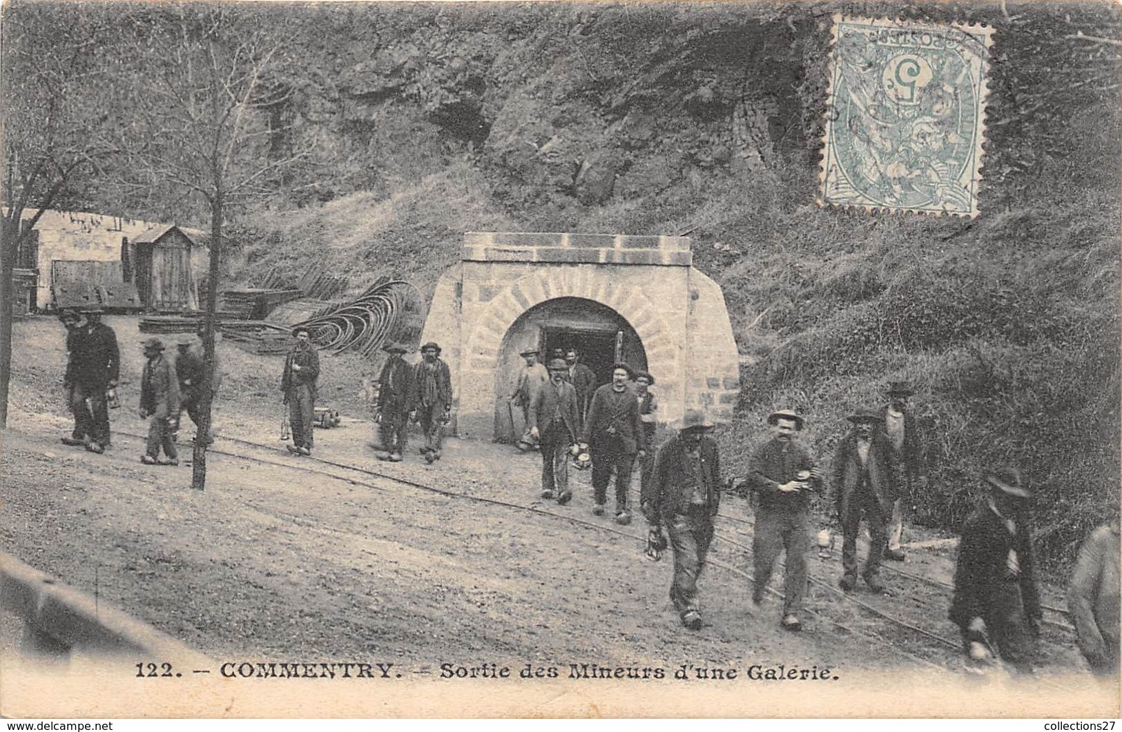 03-COMMNTRY- SORTIE DES MINEURS D'UNE GALERIE - Commentry