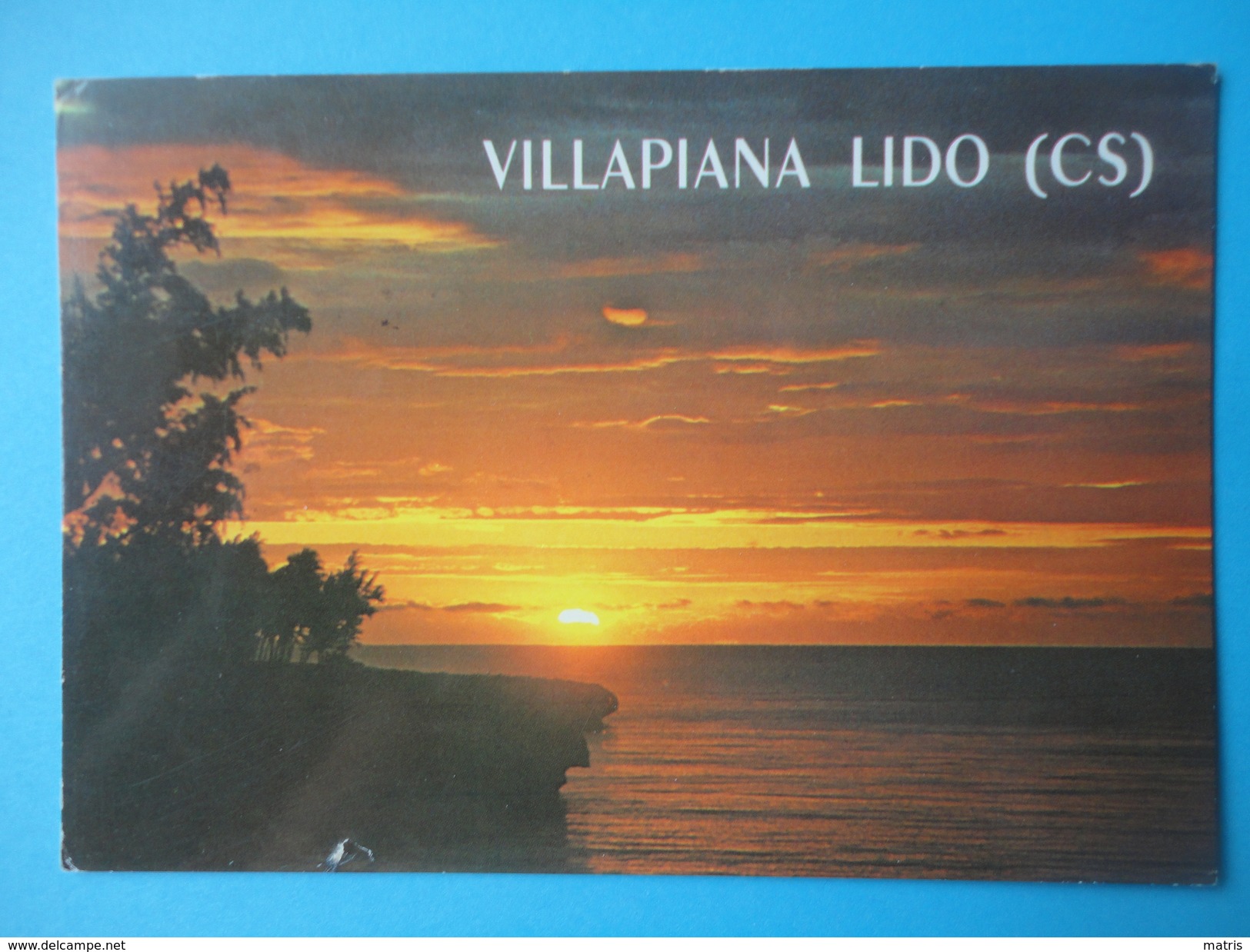 Villapiana Lido - Cosenza - Controluce - Tramonto Sul Mare - Tegenlichtkaarten, Hold To Light