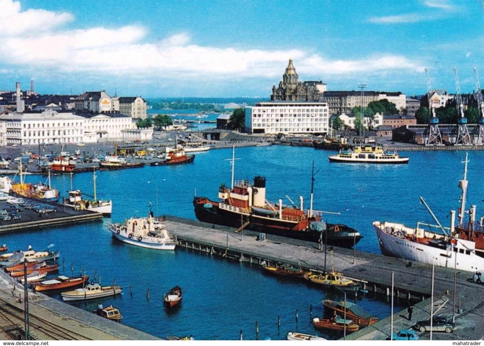 Finland - Helsinki - The South Harbour Steamer Ship - Mailed 1967 / Stamp - Finlandia