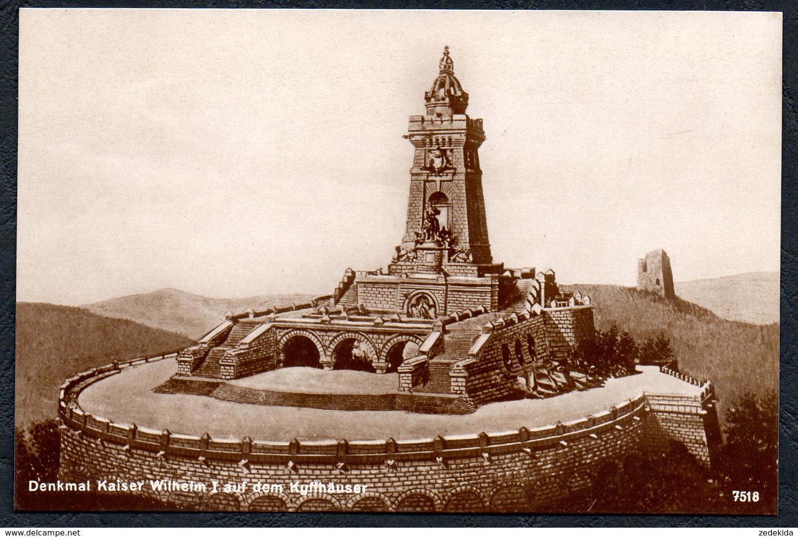 A5568 - Alte Ansichtskarte - Kyffhäuser - Denkmal Kaiser Wilhelm - Reichskriegerbund TOP - Kelbra