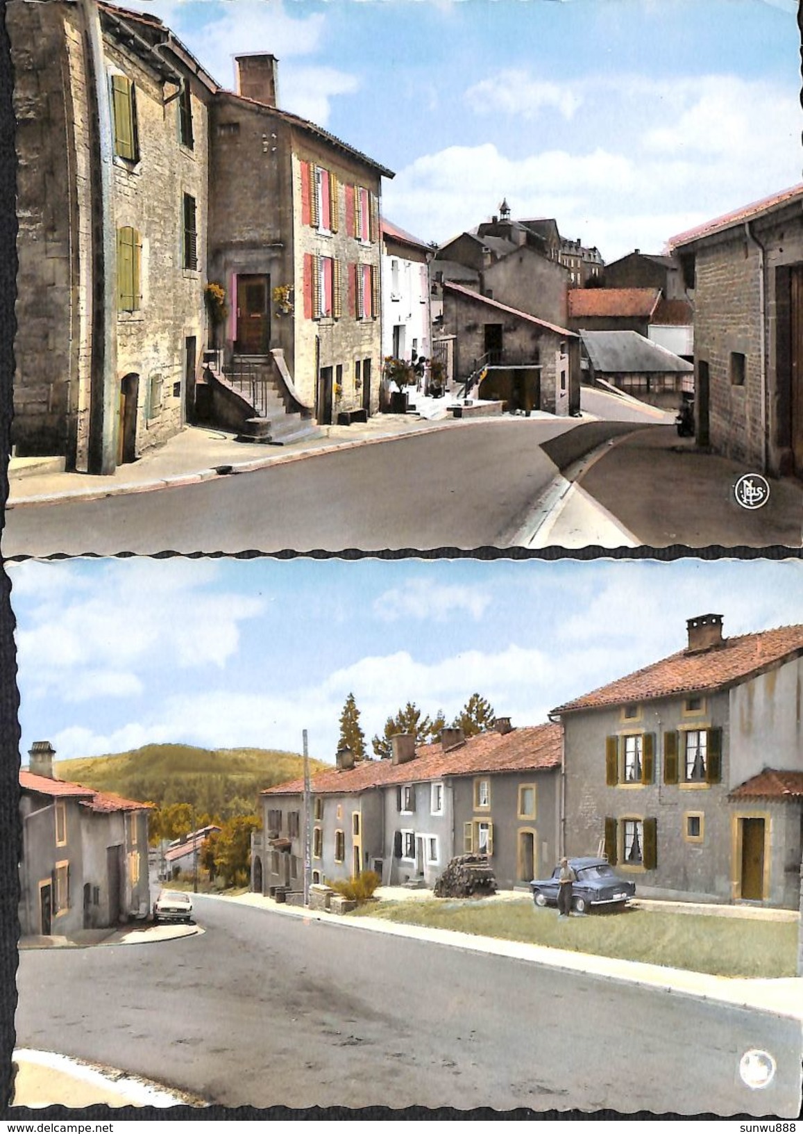 Torgny En Gaume - Lot 2 Cartes (Grand Rue, Rue Cavé, Animée, Oldtimern Colorisée) - Rouvroy