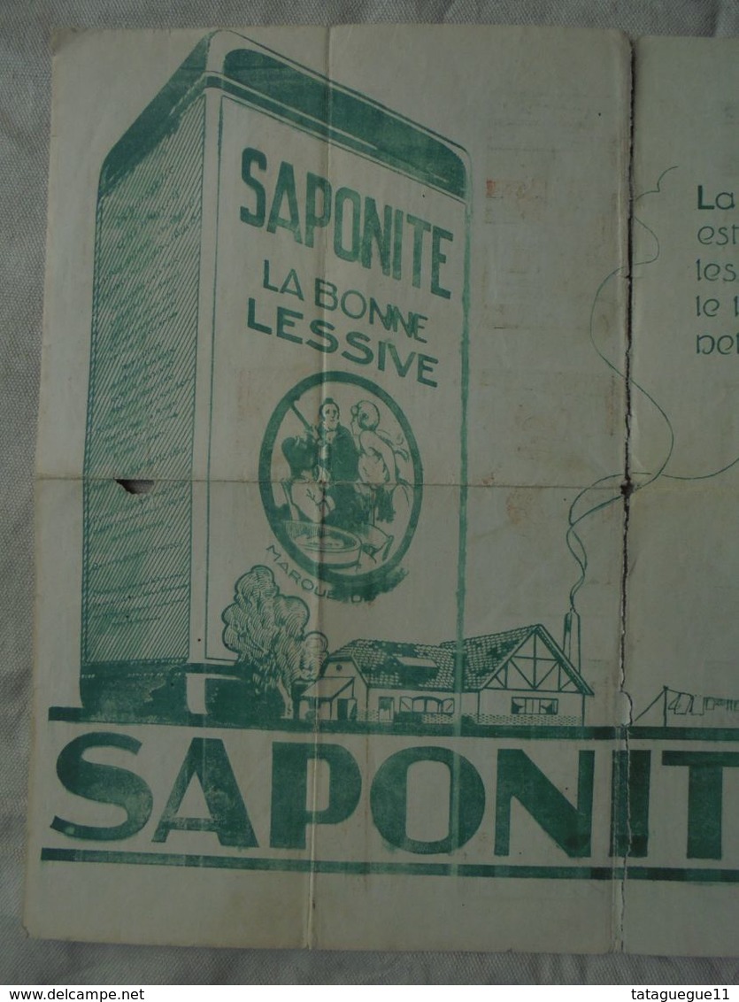 Ancien - Publicité Papier "Saponite La Bonne Lessive" BD Roudoudou - Advertising