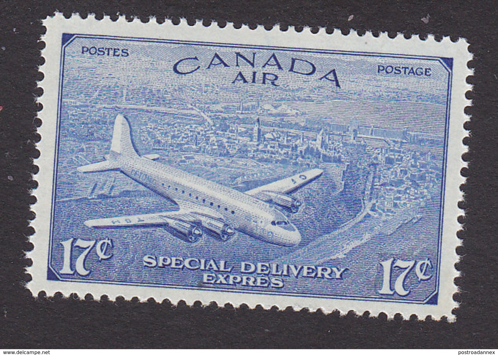 Canada, Scott #CE3, Mint Never Hinged, DC-4, Issued 1946 - Airmail: Special Delivery