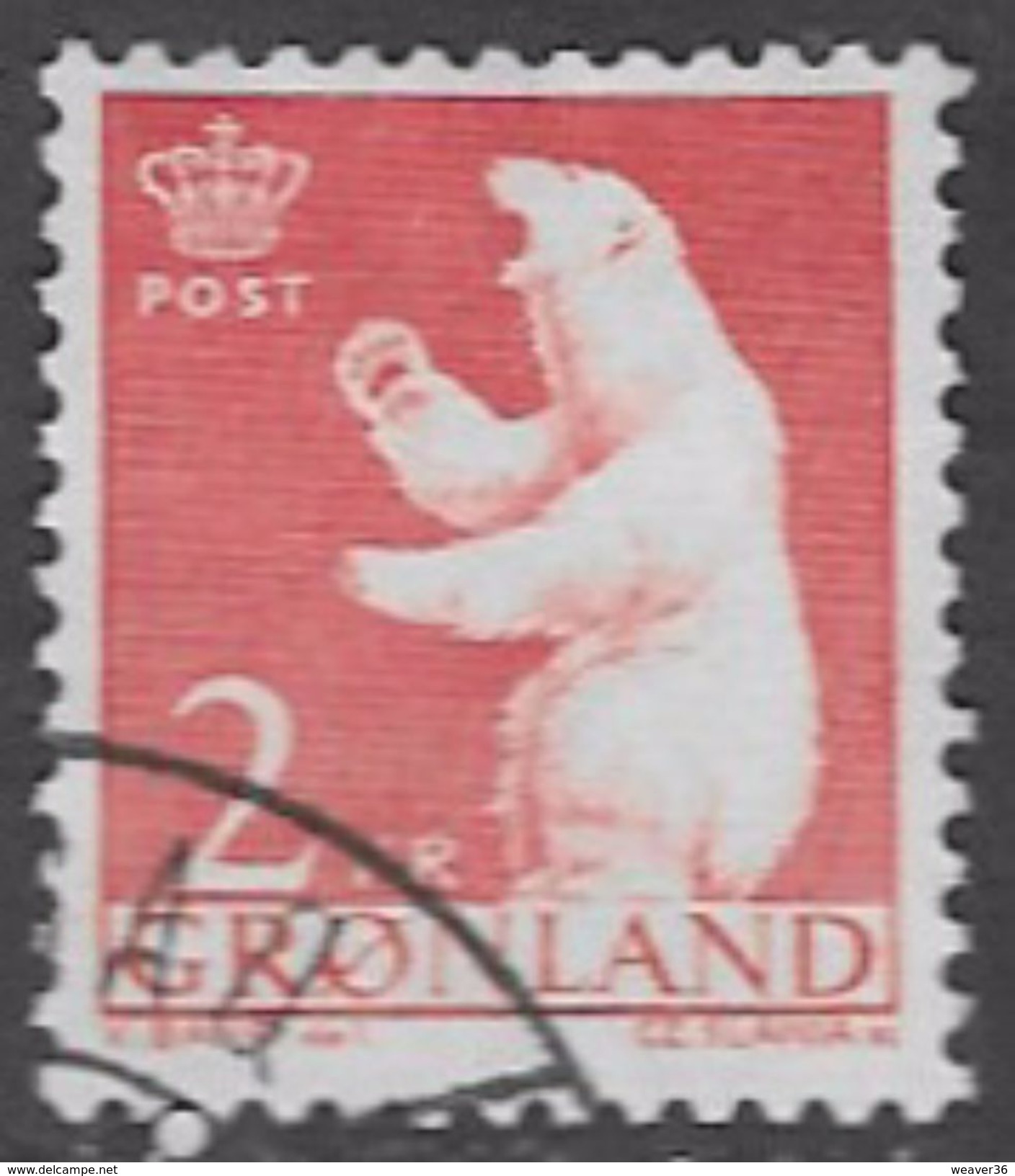 Greenland SG60 1963 Definitive 2k Good/fine Used [34/29292/6D] - Used Stamps