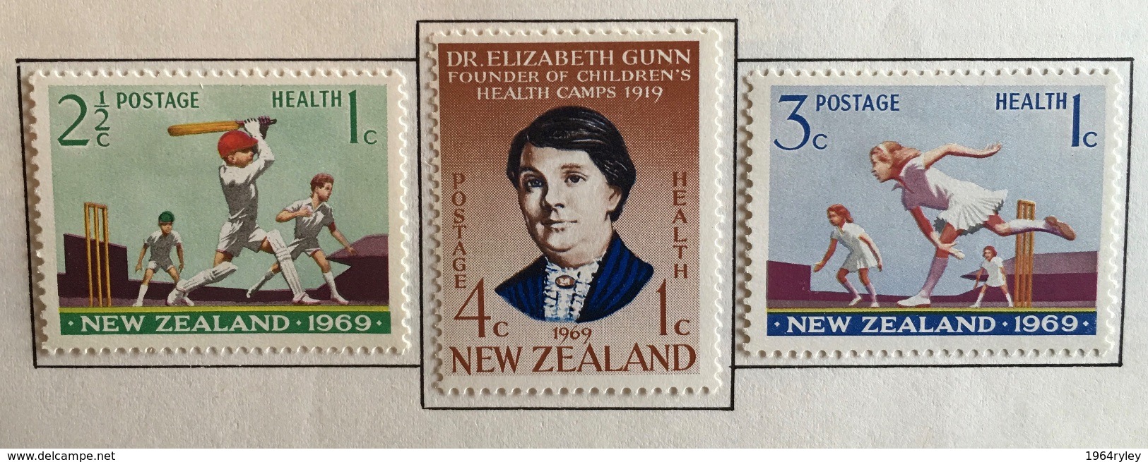 New Zealand  MH* 1969 - # B77/79 - Unused Stamps