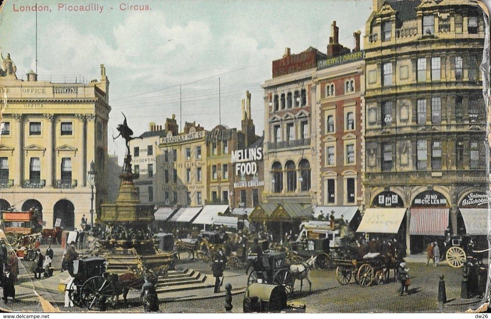 London - Piccadilly Circus - The Regent Chromart Series N° 2 - Carte Animée: Attelages - Piccadilly Circus