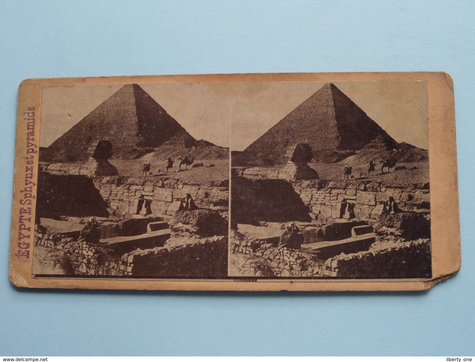 EGYPTE Sphynx Et Pyramide () Stereo Photo ? ( Voir Photo Pour Detail ) ! - Photos Stéréoscopiques