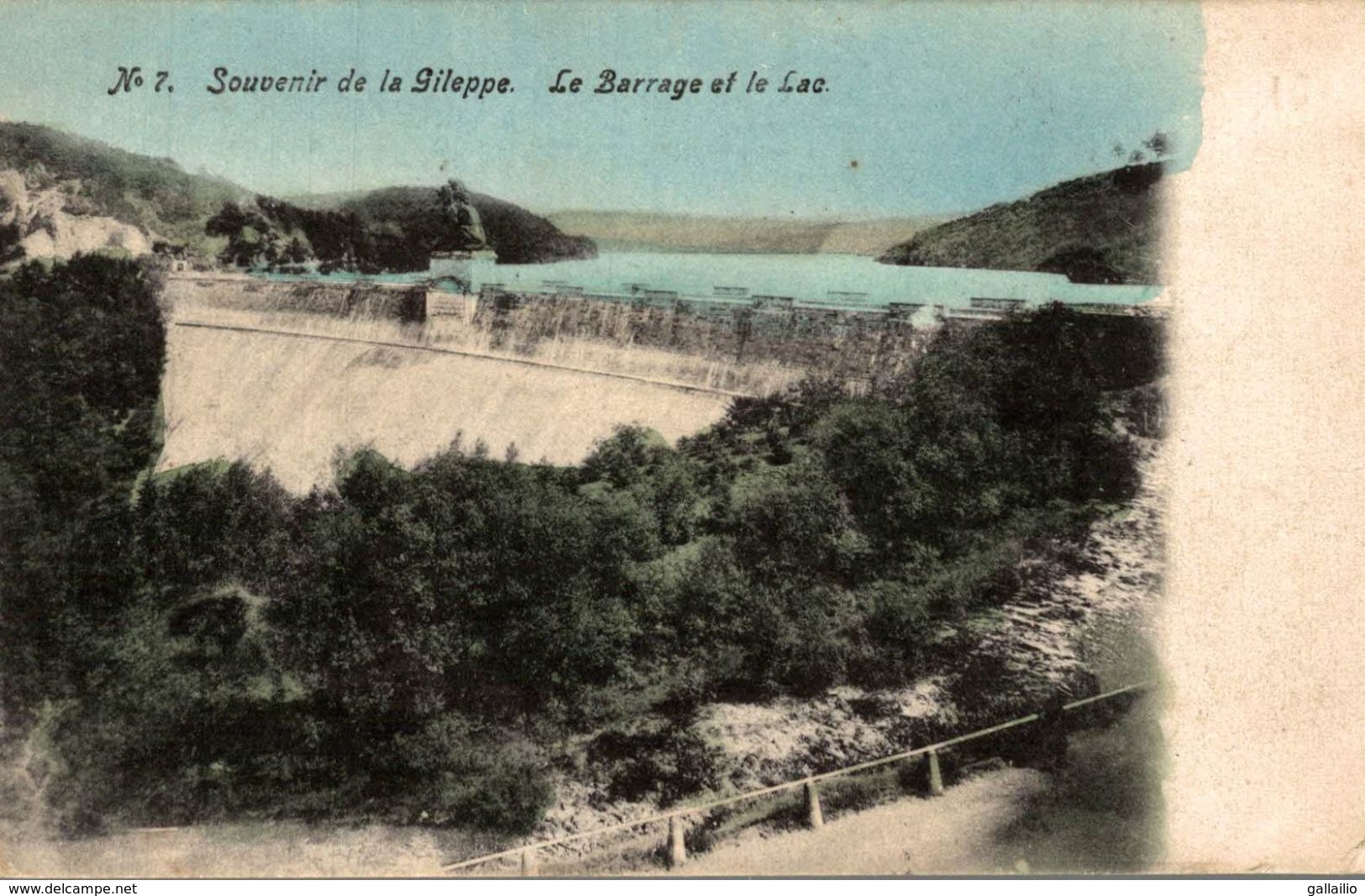 BELGIQUE SOUVENIR DE GILEPPE LE BARRAGE ET LE LAC - Gileppe (Dam)