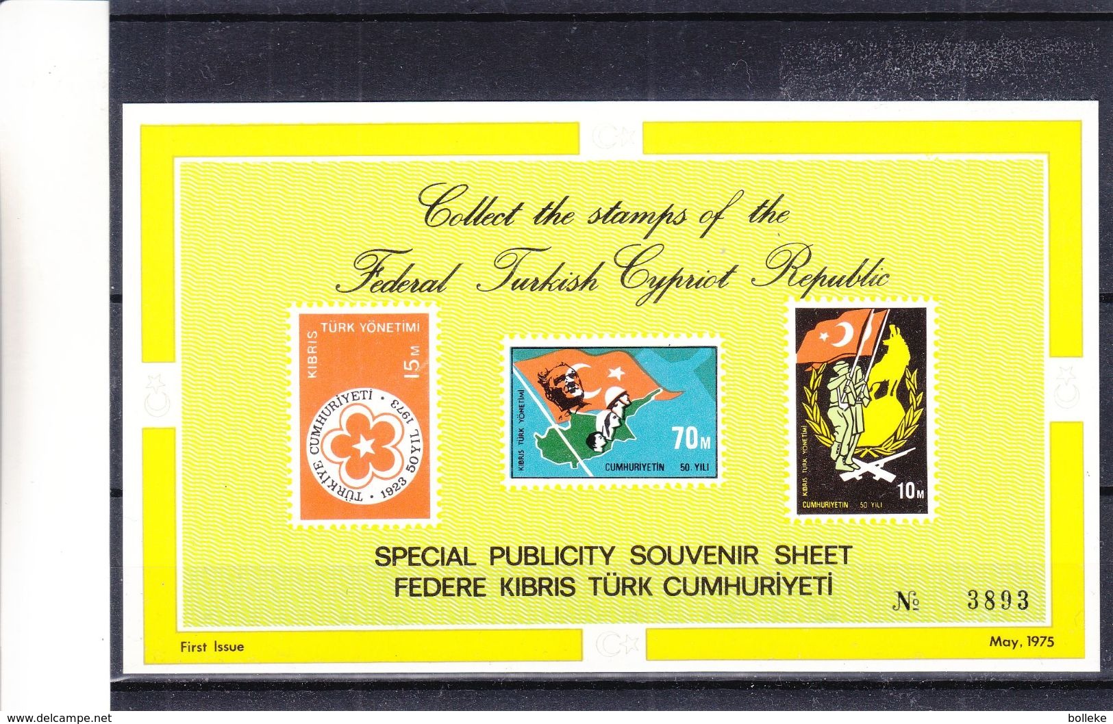 Chypre Turque - Carte De 1975 - Avec Reproduction Des Timbres De La Première Série - Covers & Documents